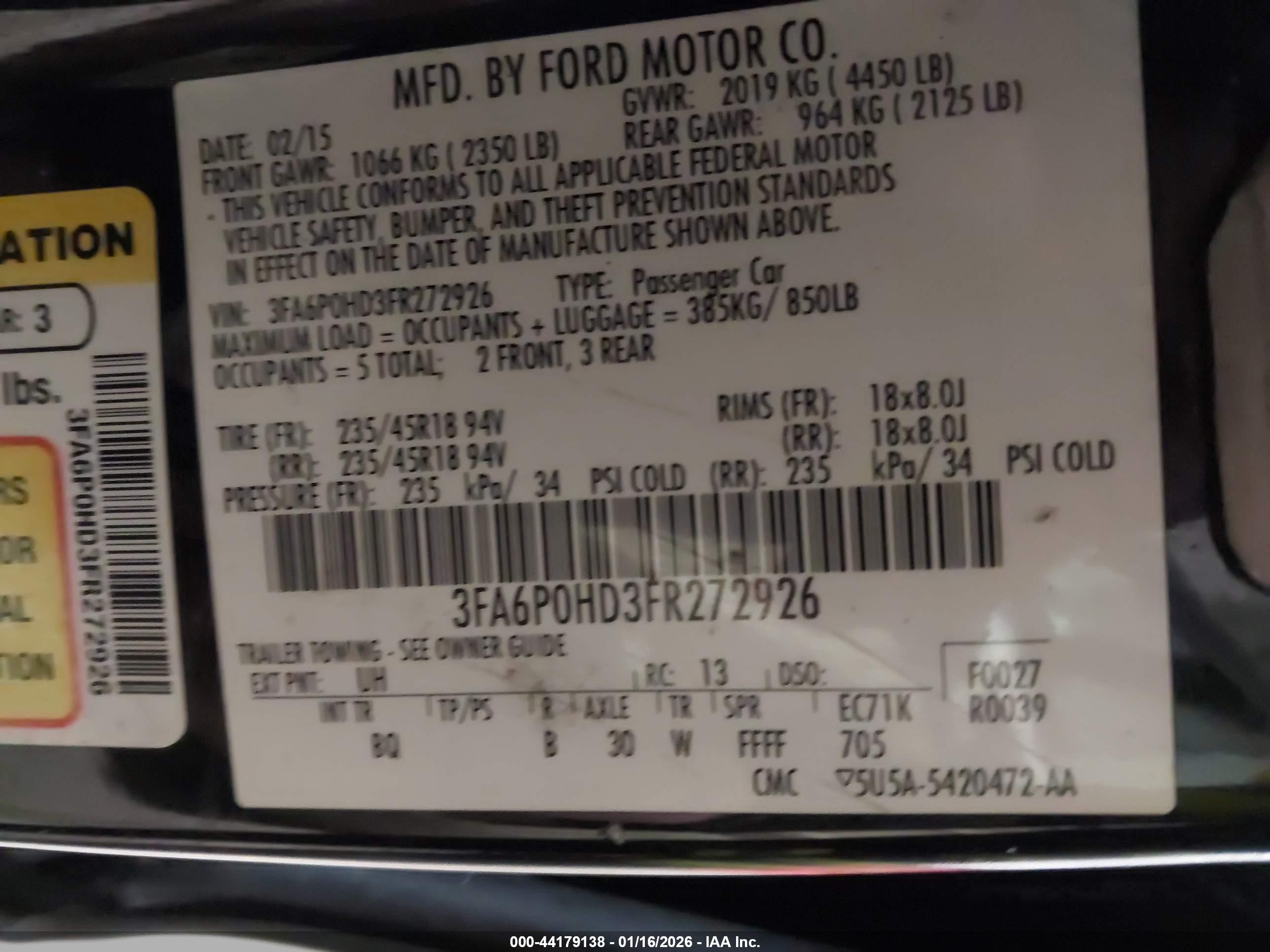 FORD FUSION image 9