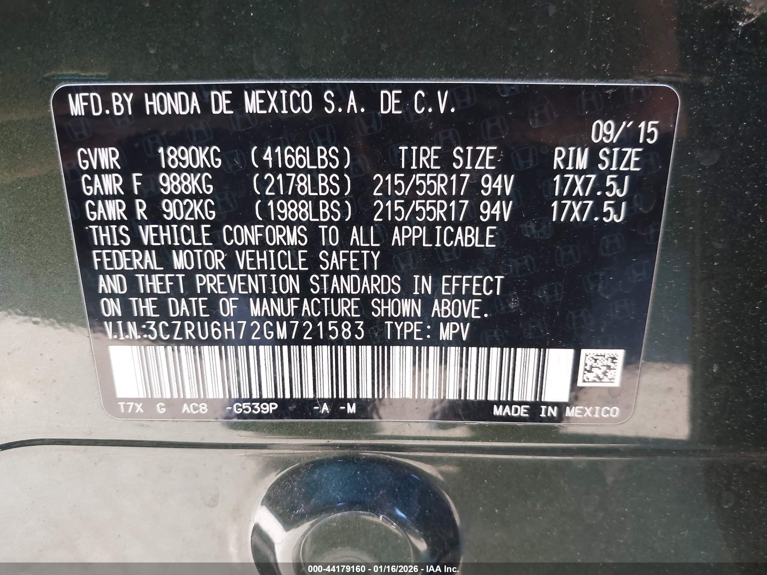 HONDA HR-V image 9