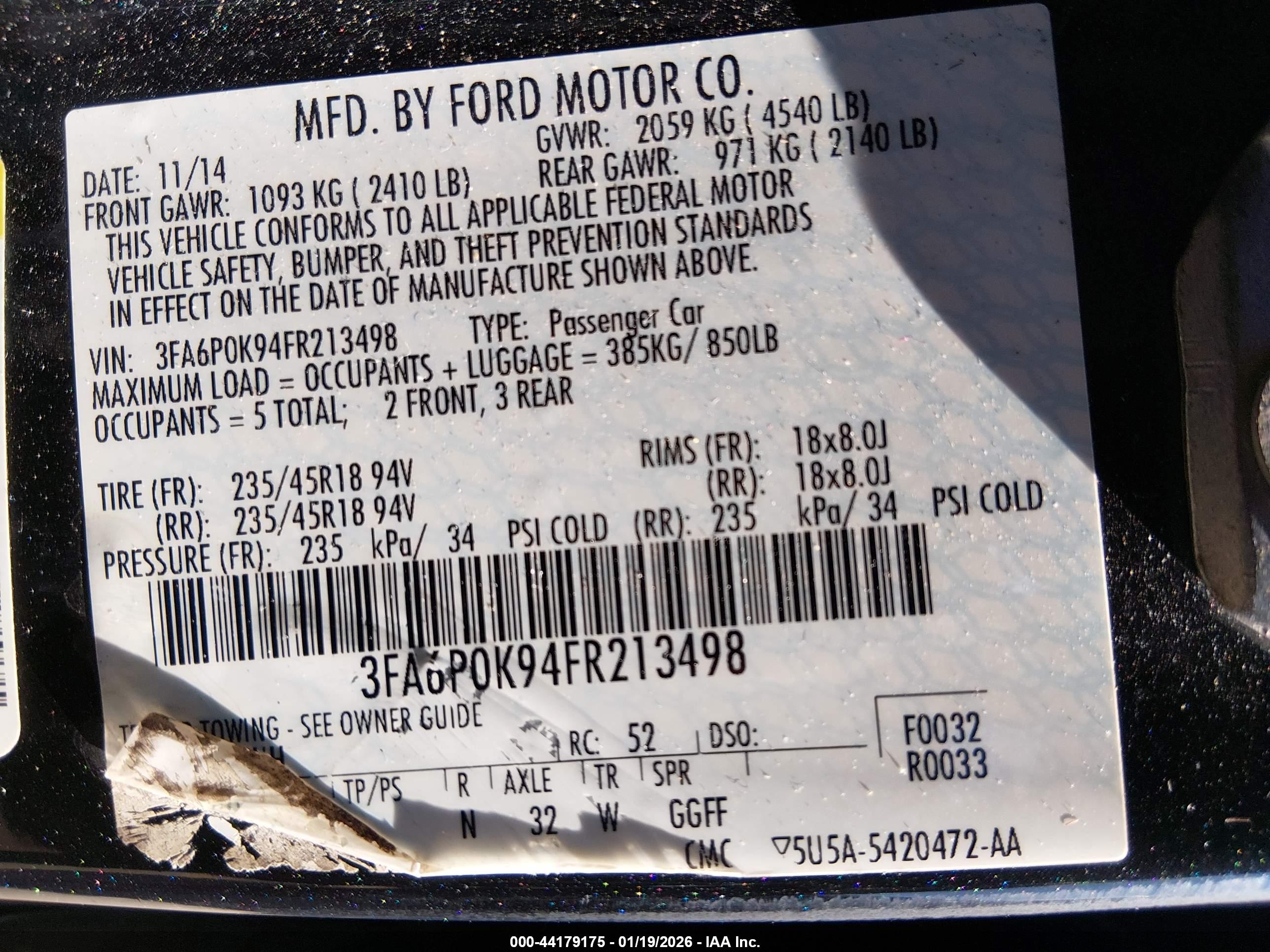 FORD FUSION image 9