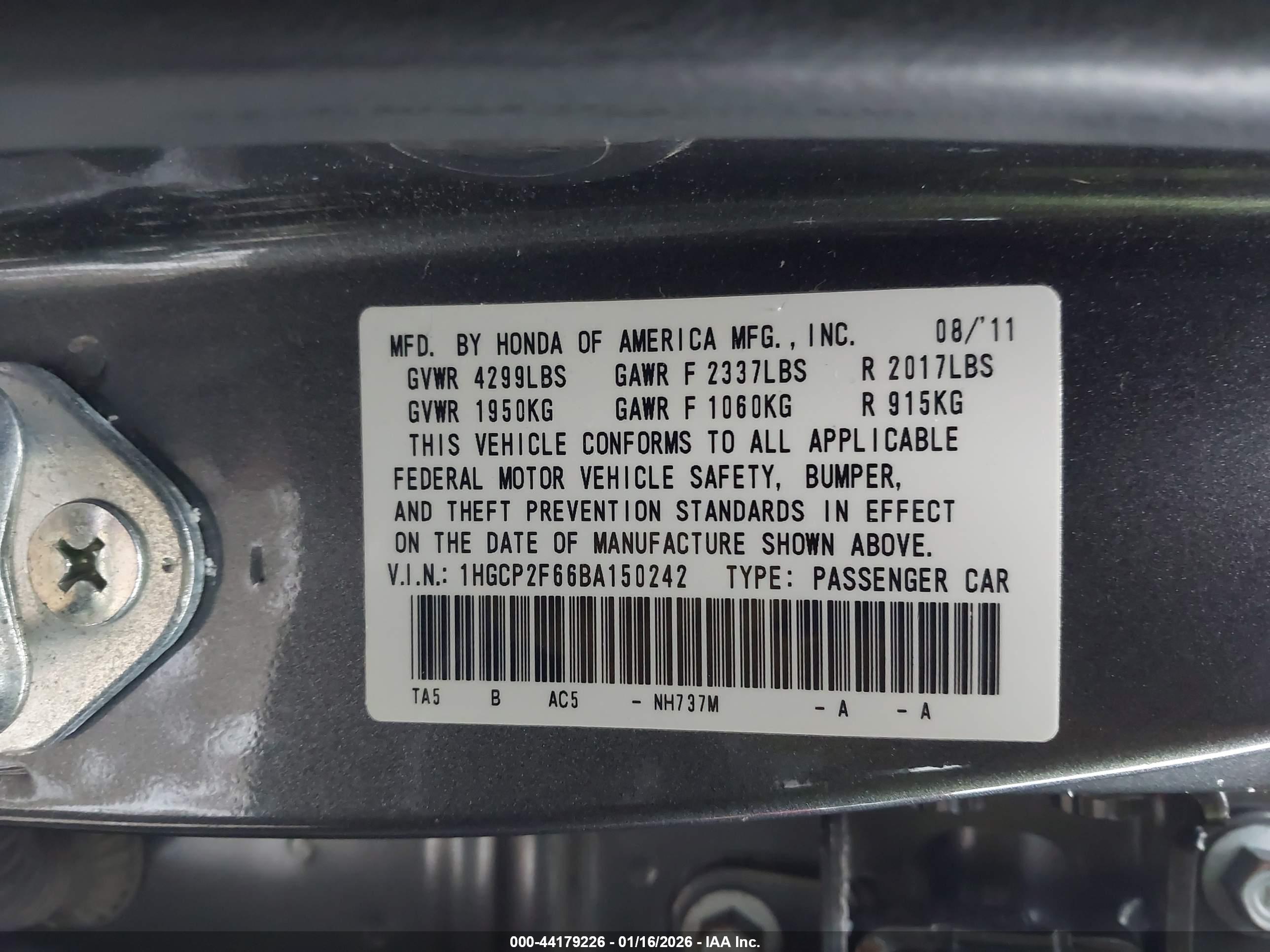 HONDA ACCORD image 9
