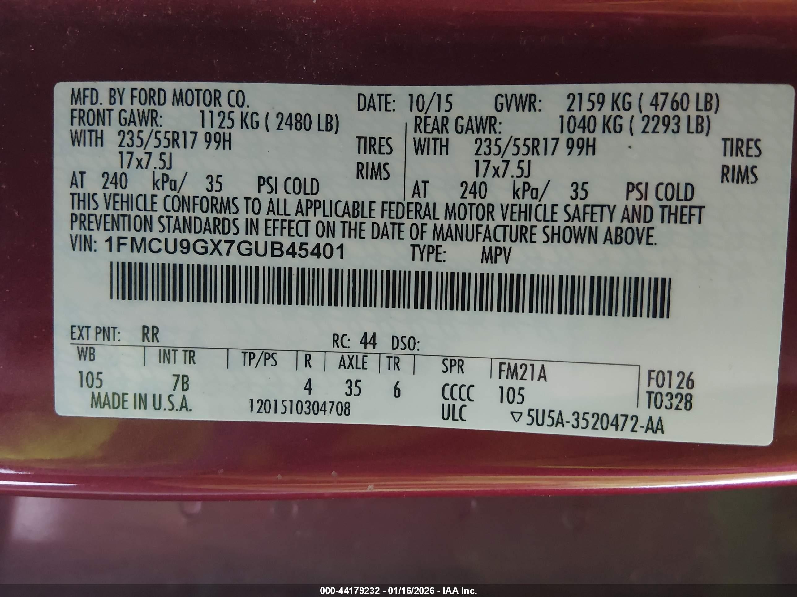 FORD ESCAPE image 9