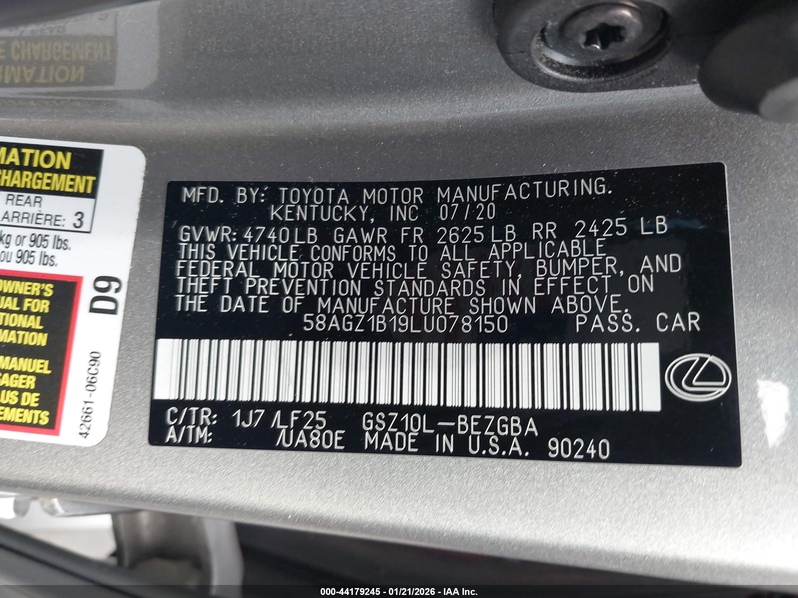 LEXUS ES image 9