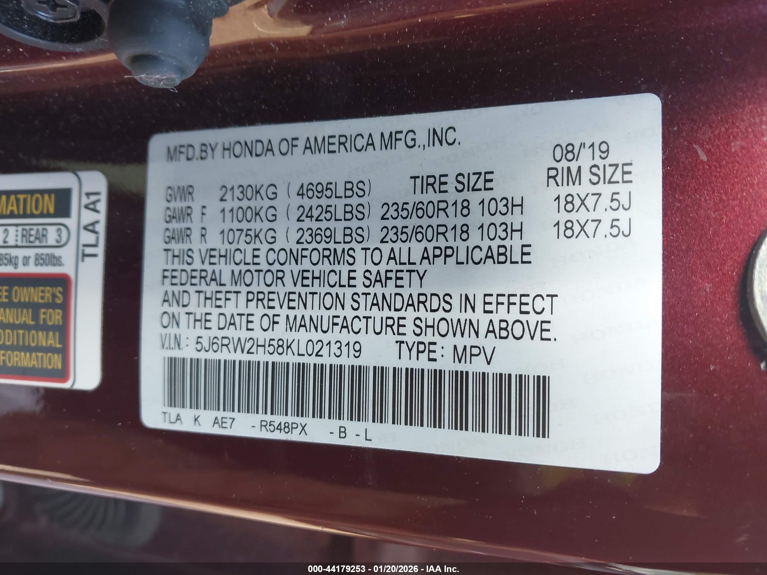 HONDA CR-V image 9