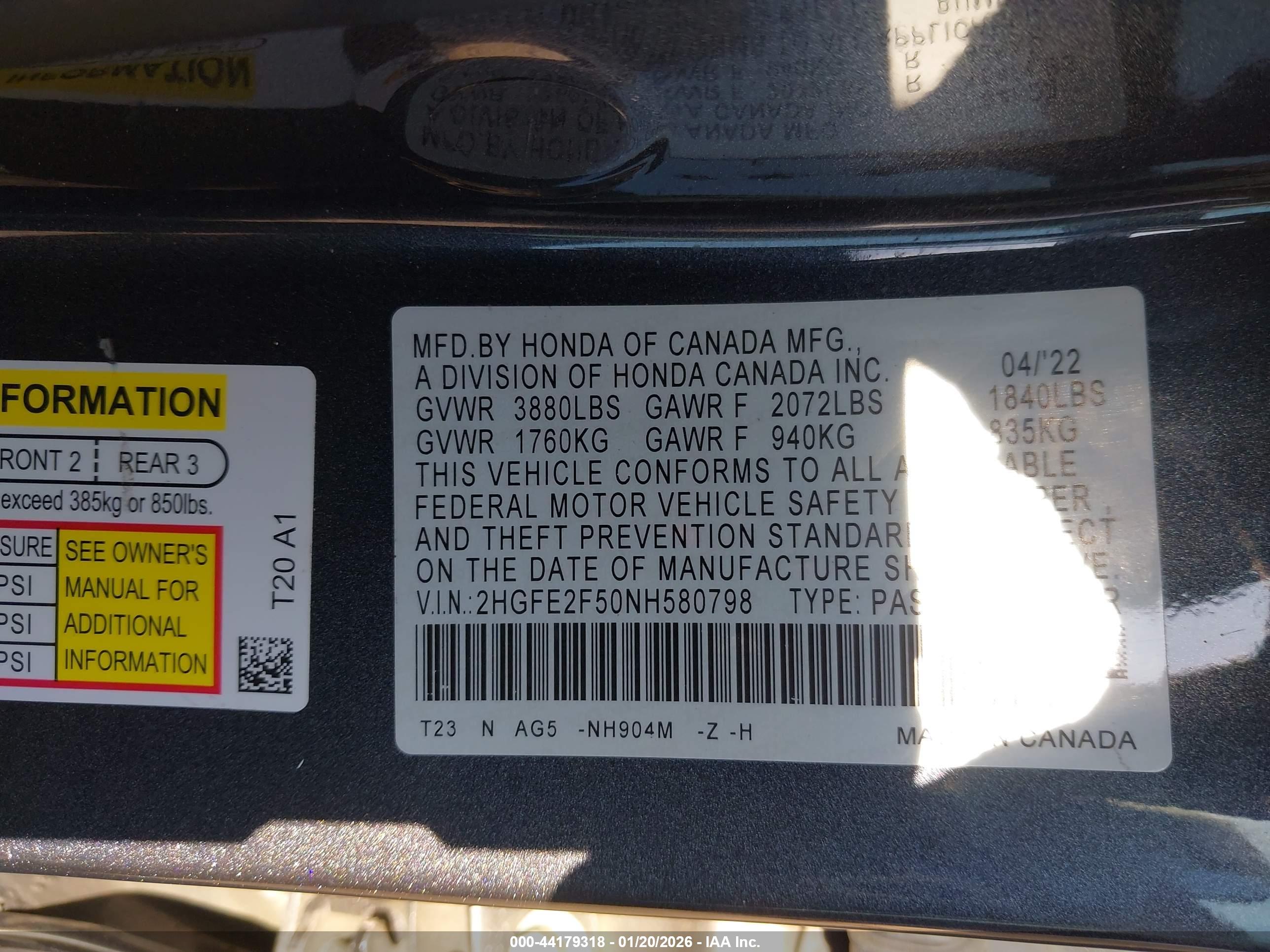 HONDA CIVIC image 9
