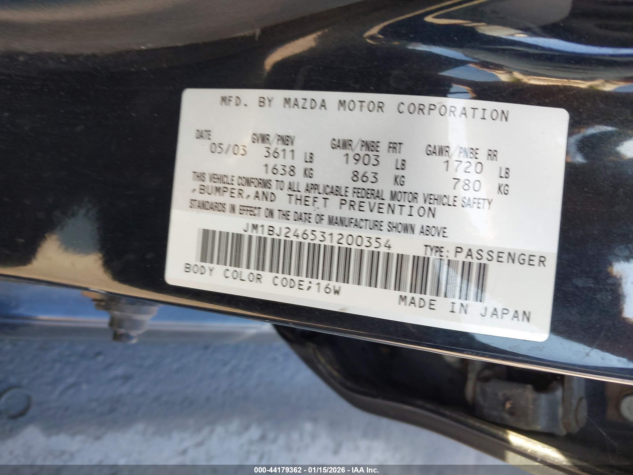 MAZDA PROTEGE5 image 9