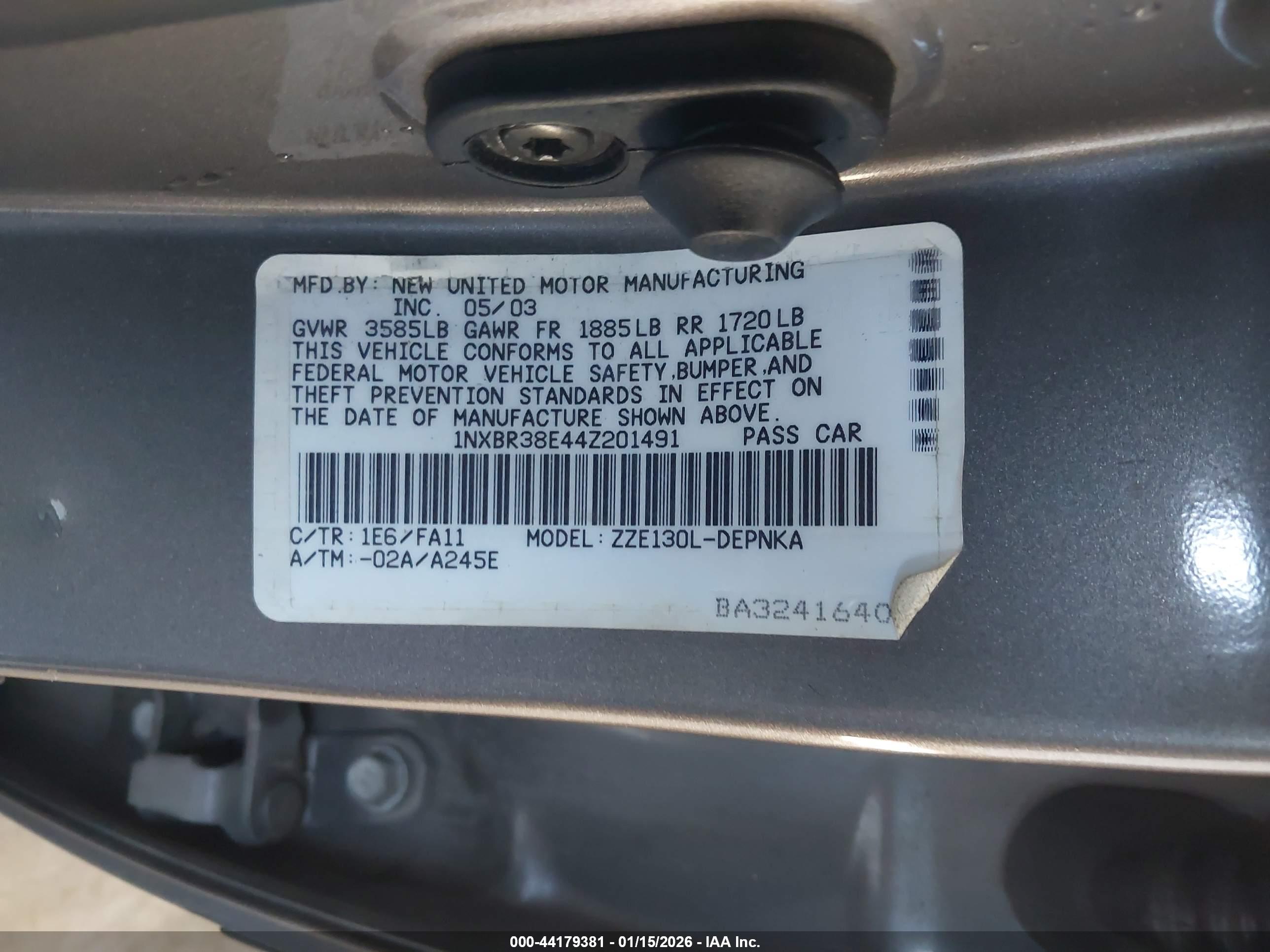 TOYOTA COROLLA image 9