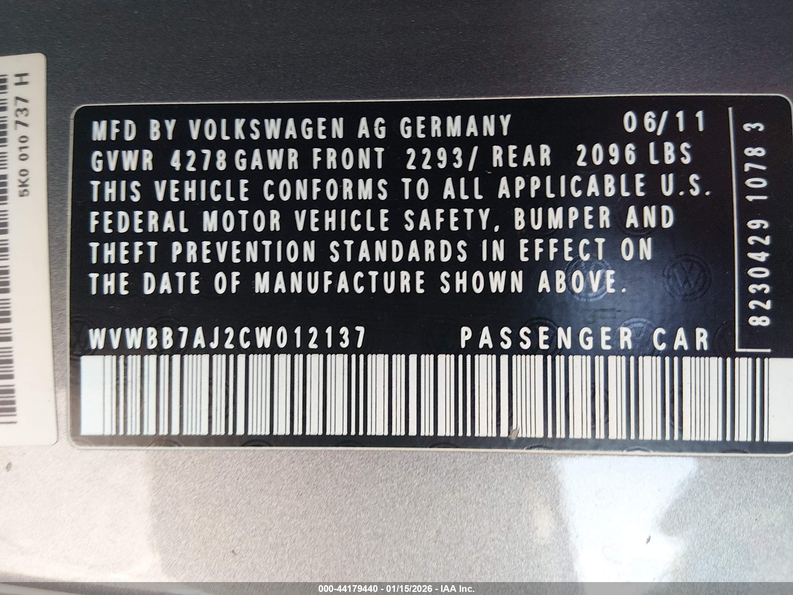VOLKSWAGEN GOLF image 9