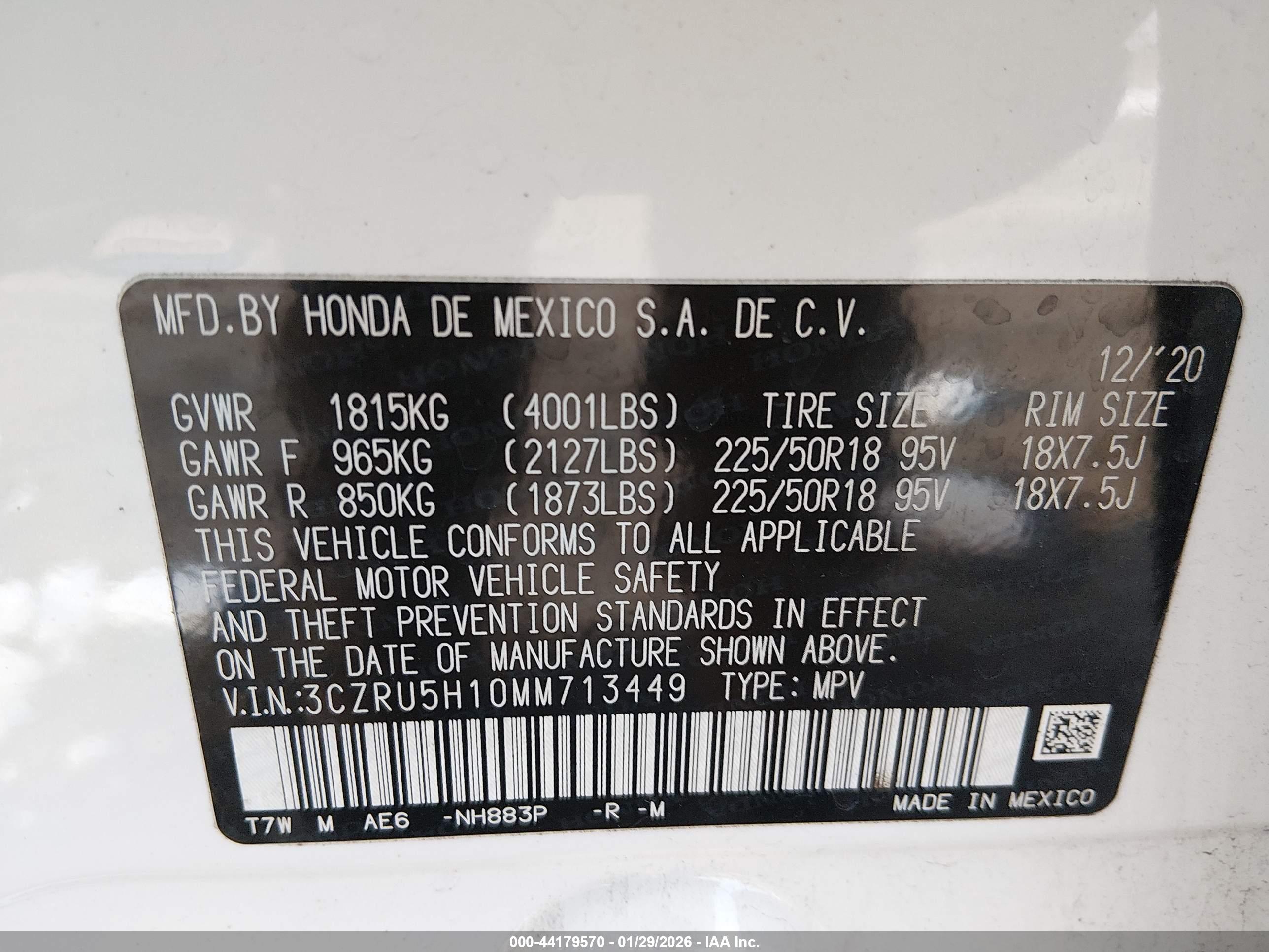 HONDA HR-V image 9