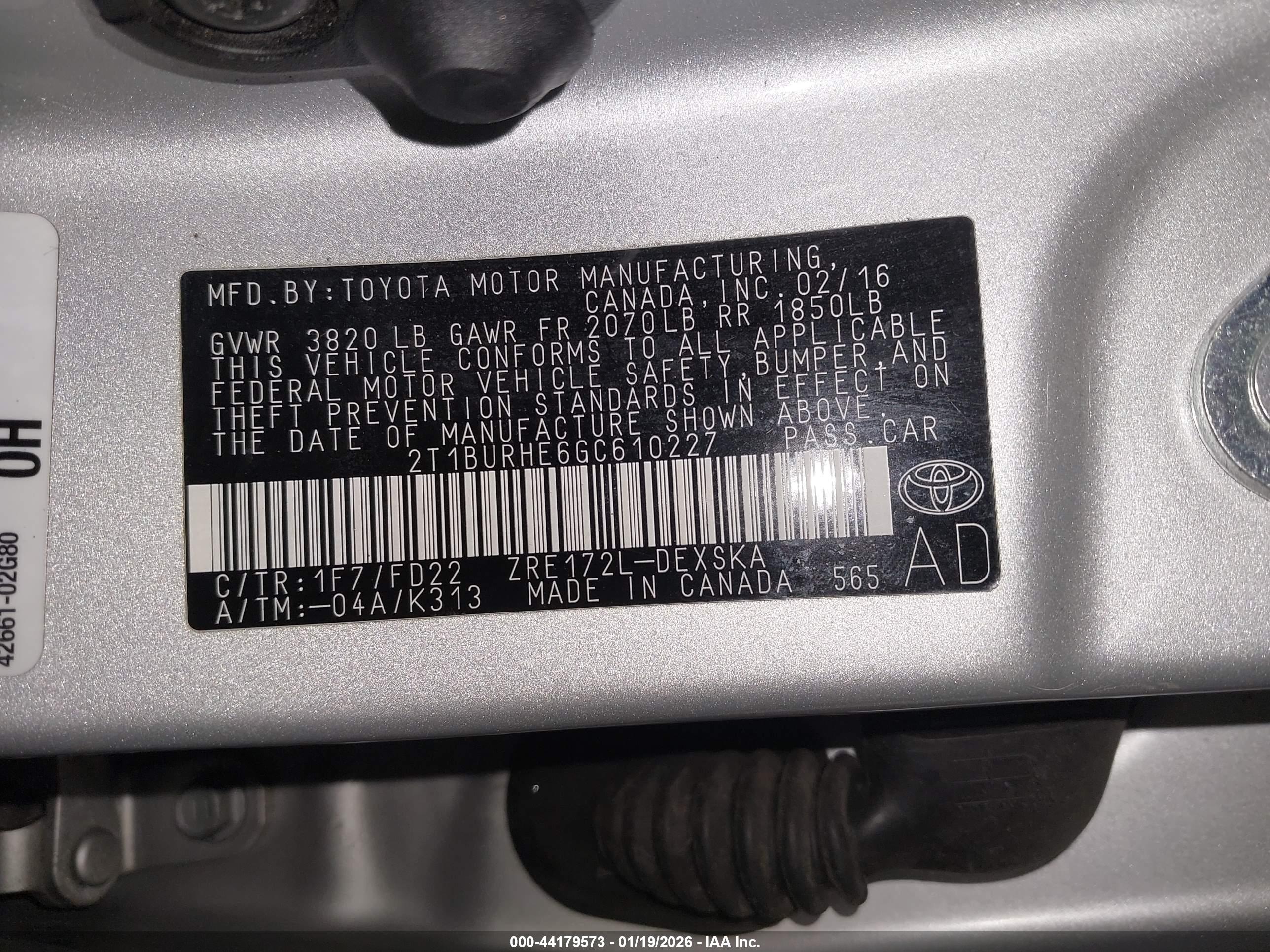 TOYOTA COROLLA image 9