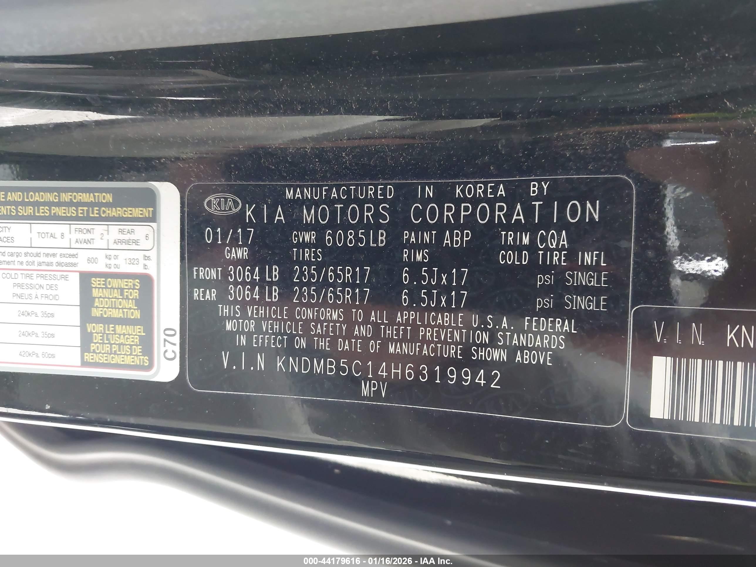 KIA SEDONA image 9