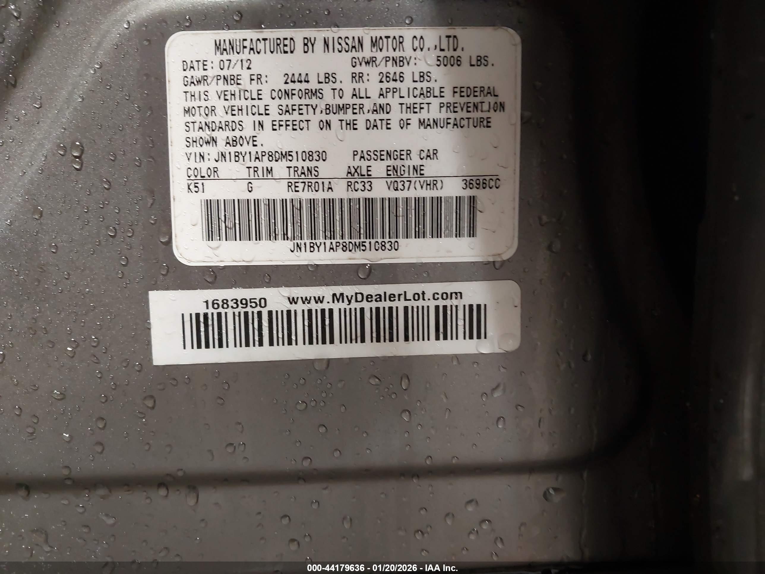 INFINITI M37 image 9
