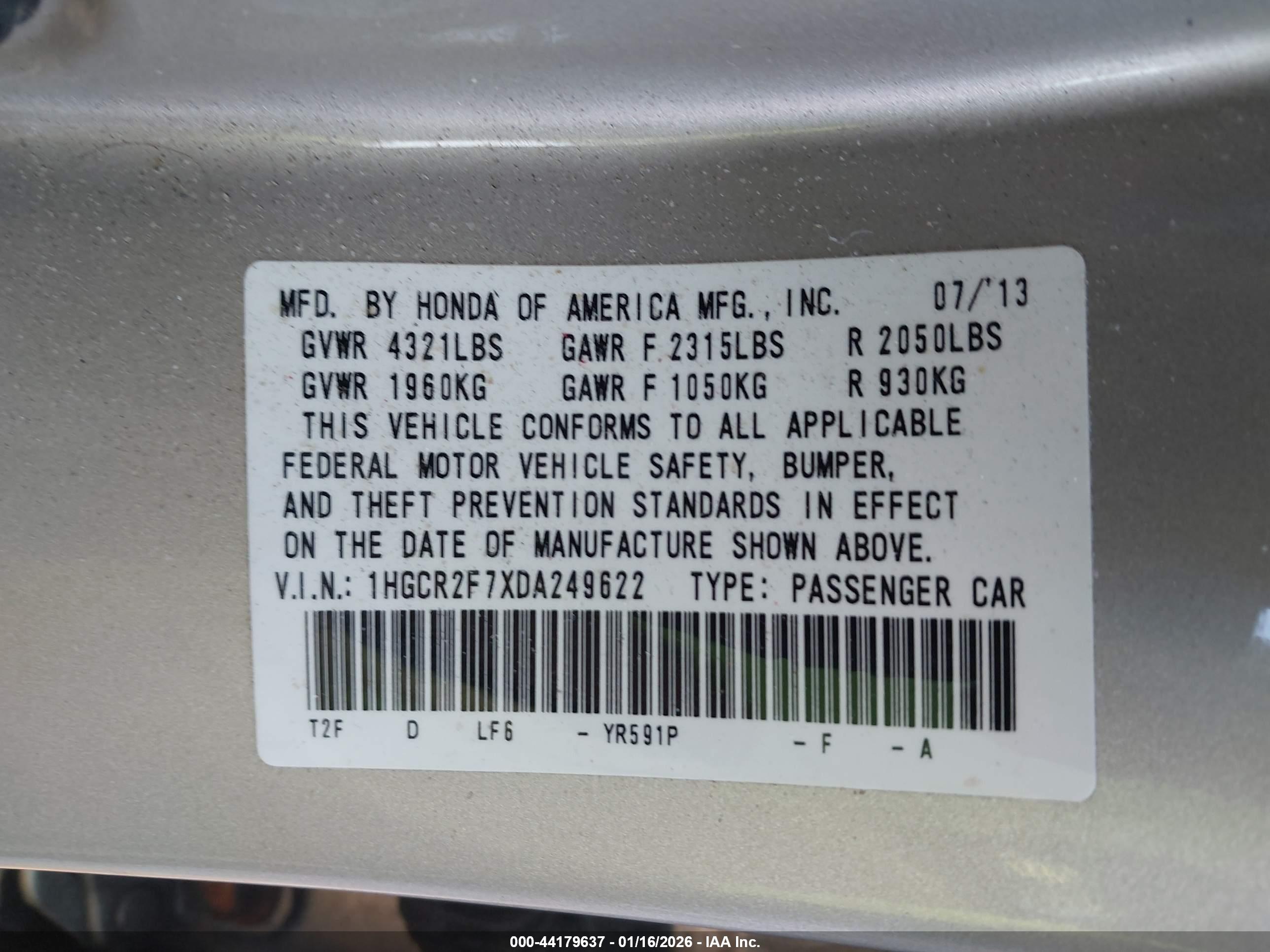 HONDA ACCORD image 9