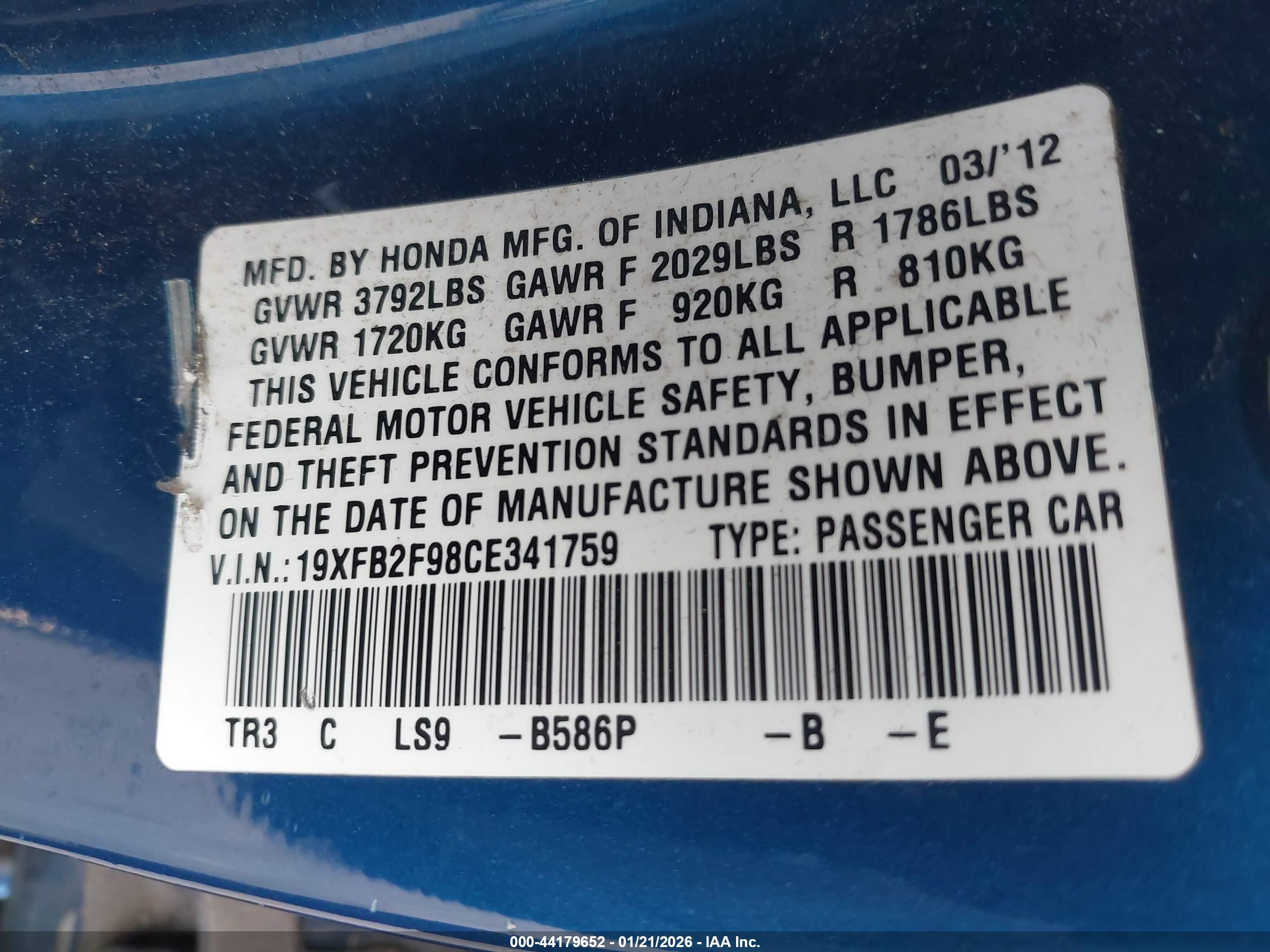 HONDA CIVIC image 9