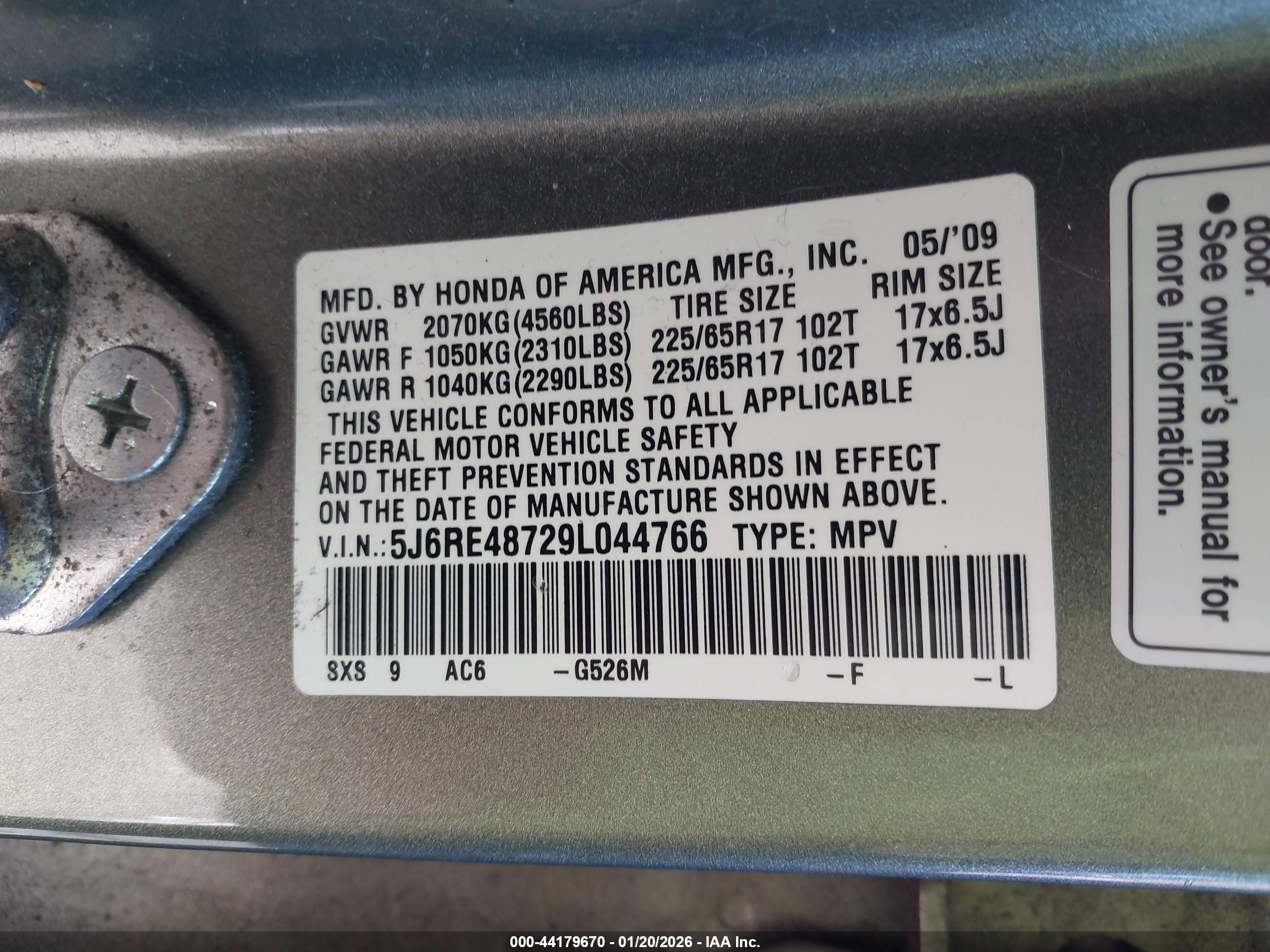 HONDA CR-V image 9