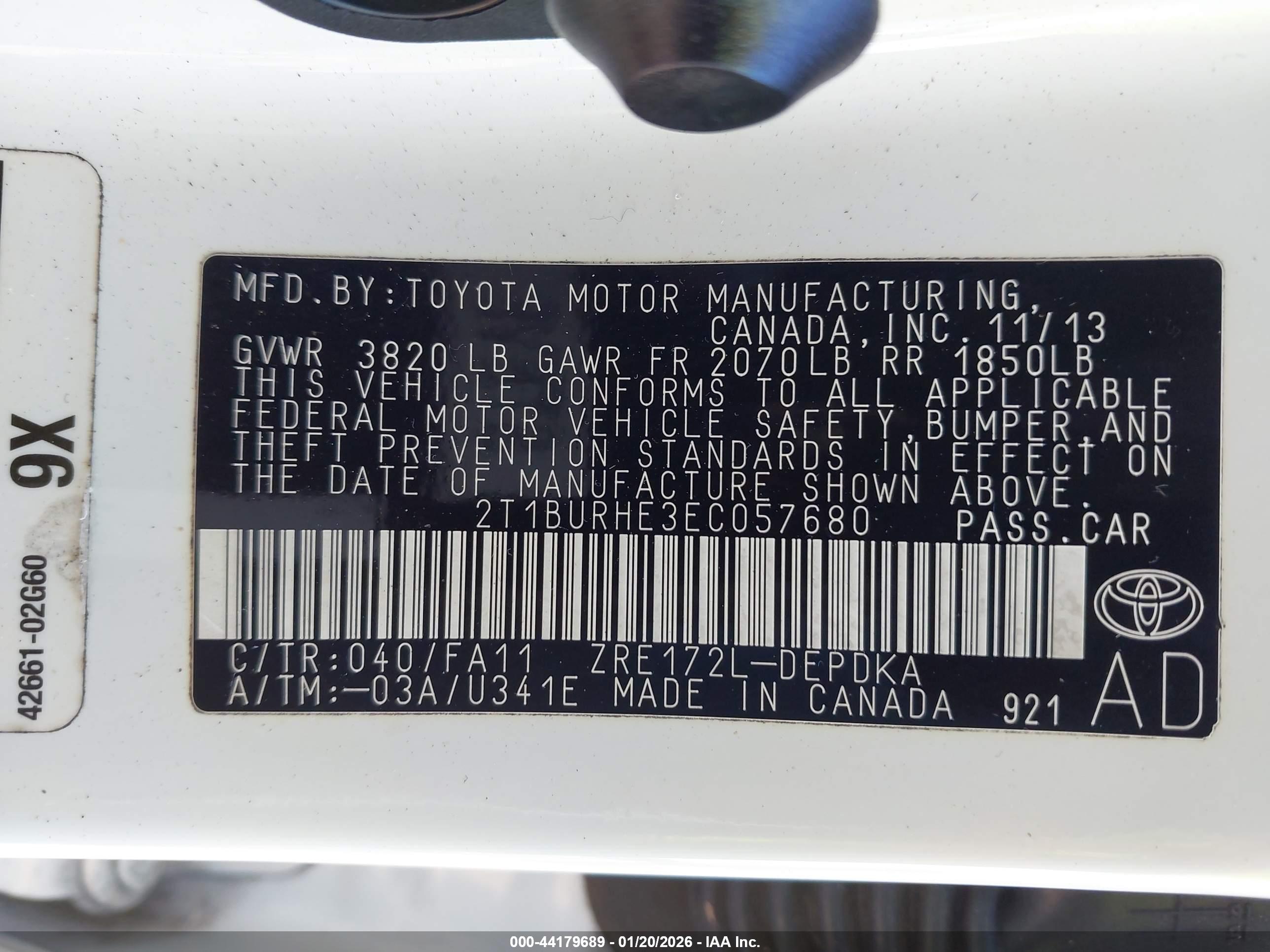 TOYOTA COROLLA image 9
