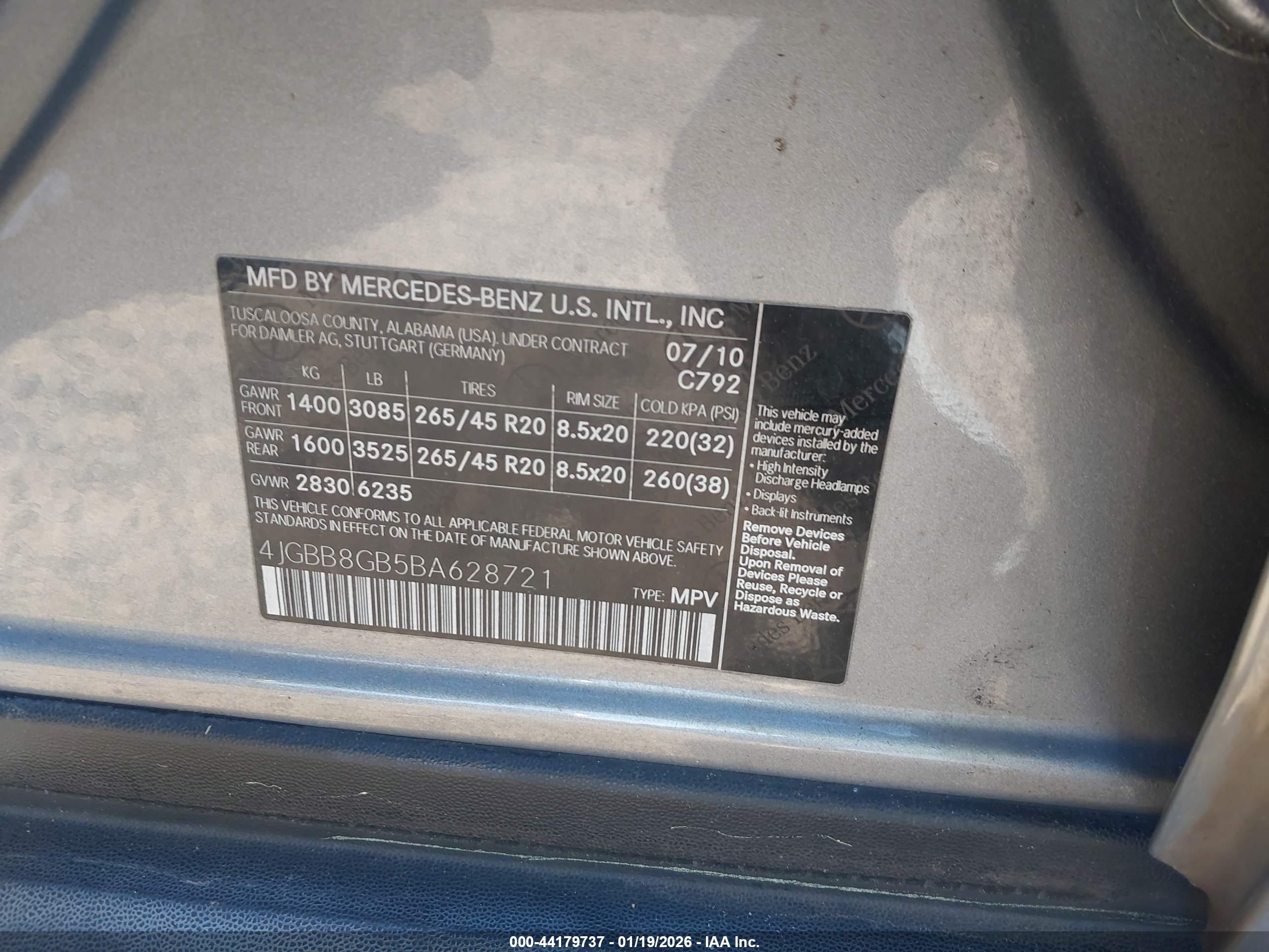 MERCEDES-BENZ ML image 9