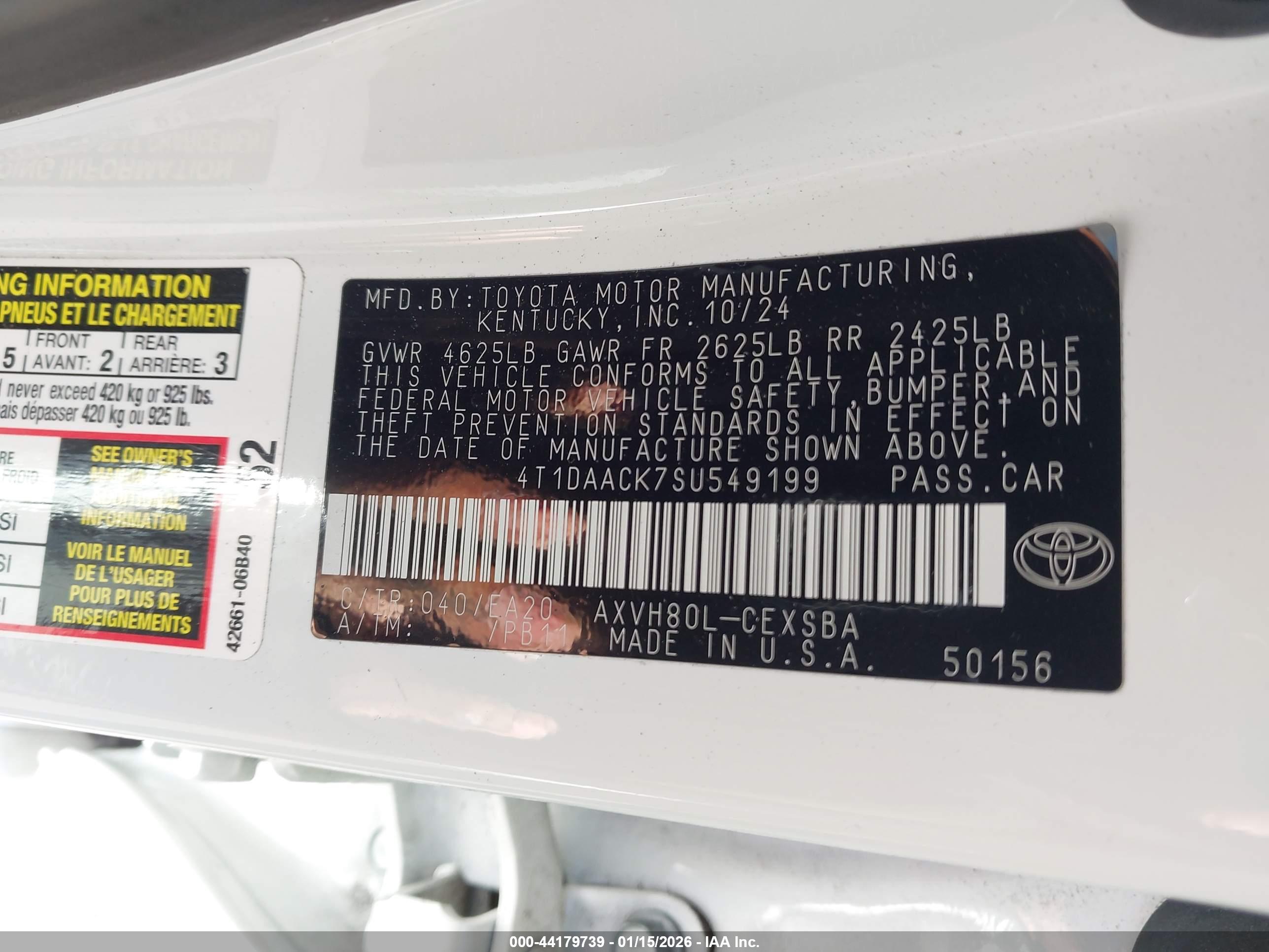 TOYOTA CAMRY image 9