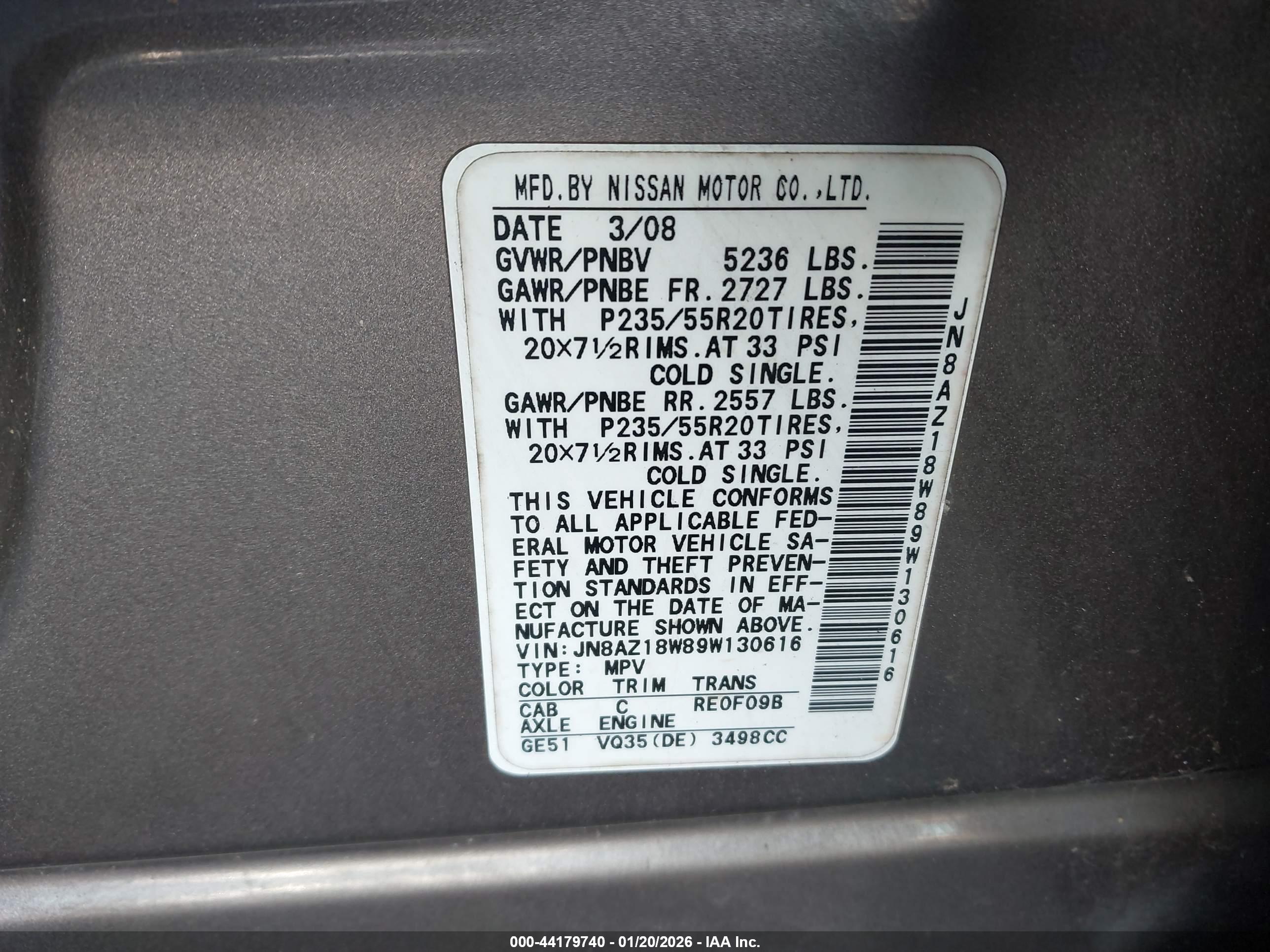 NISSAN MURANO image 9