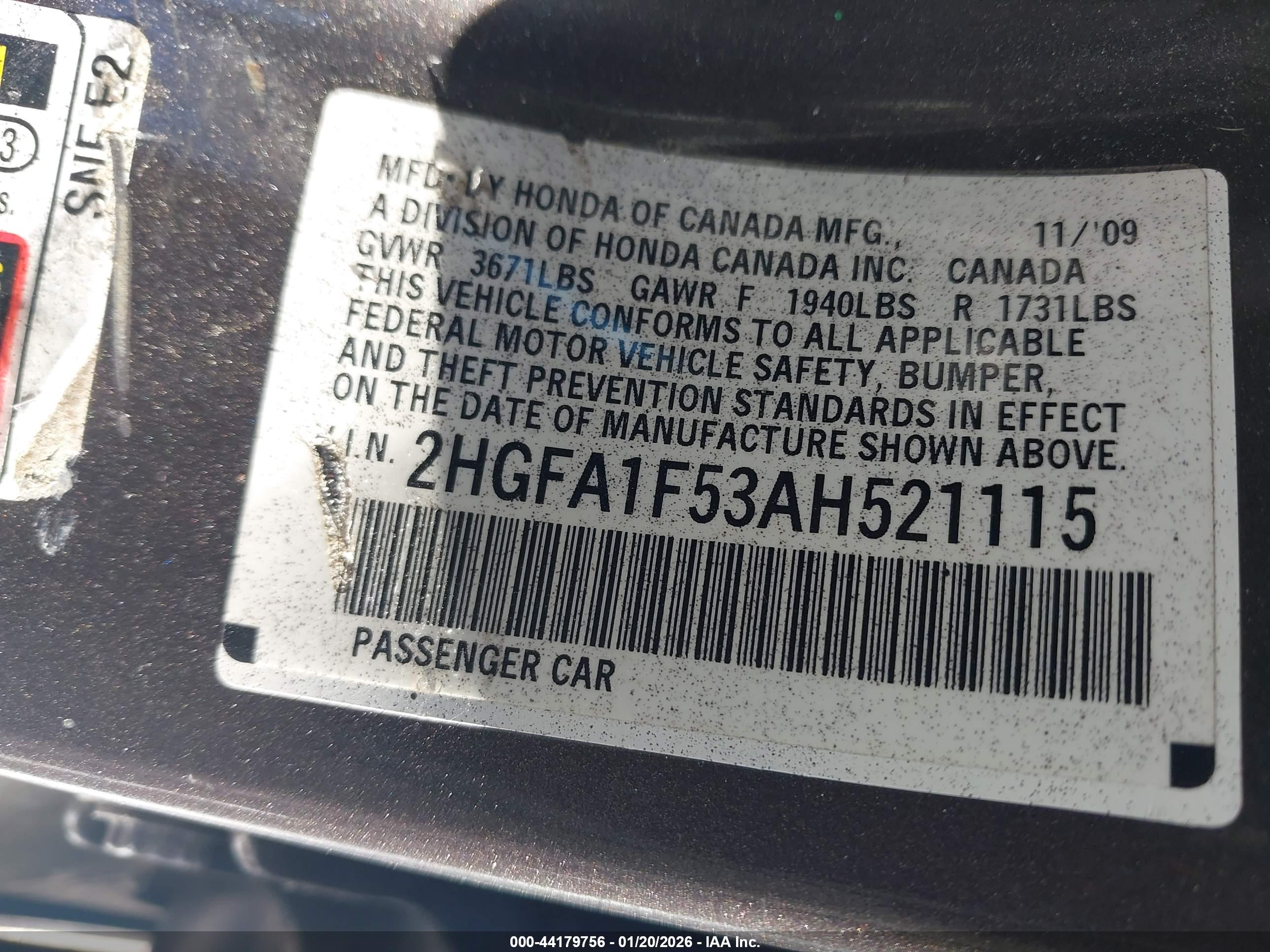 HONDA CIVIC image 9