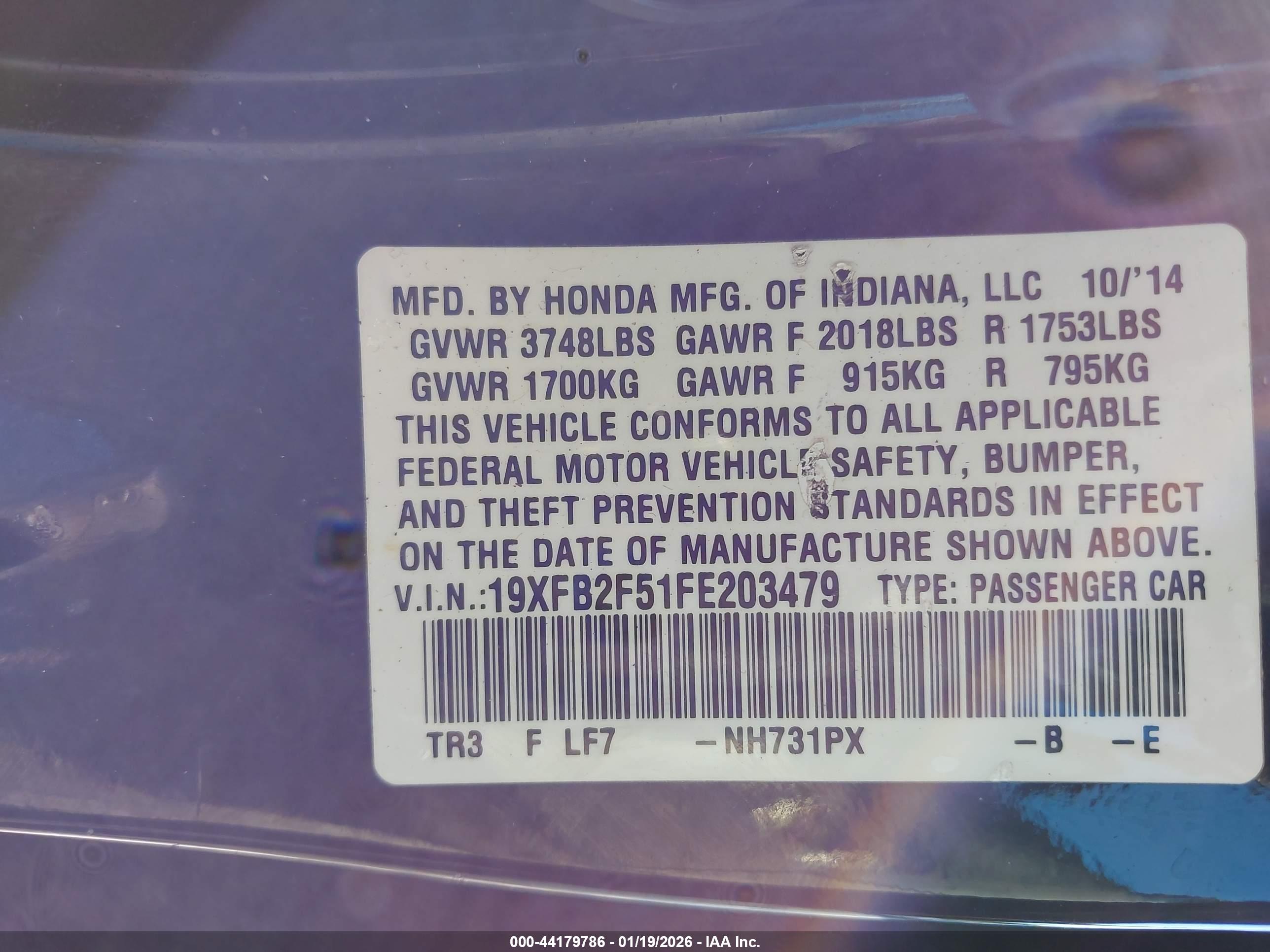 HONDA CIVIC image 9