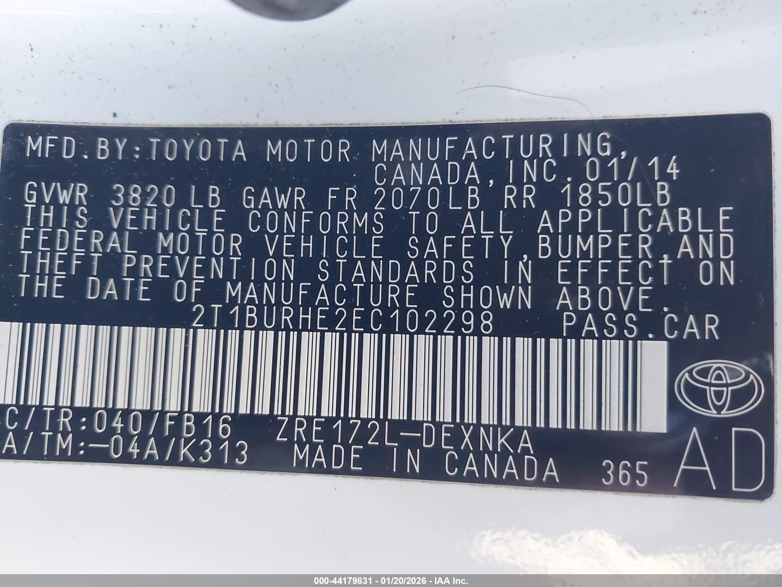 TOYOTA COROLLA image 9