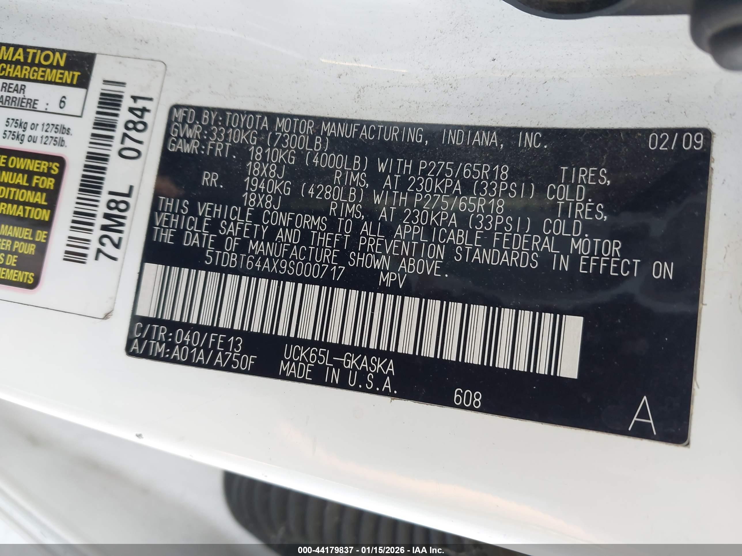 TOYOTA SEQUOIA image 9