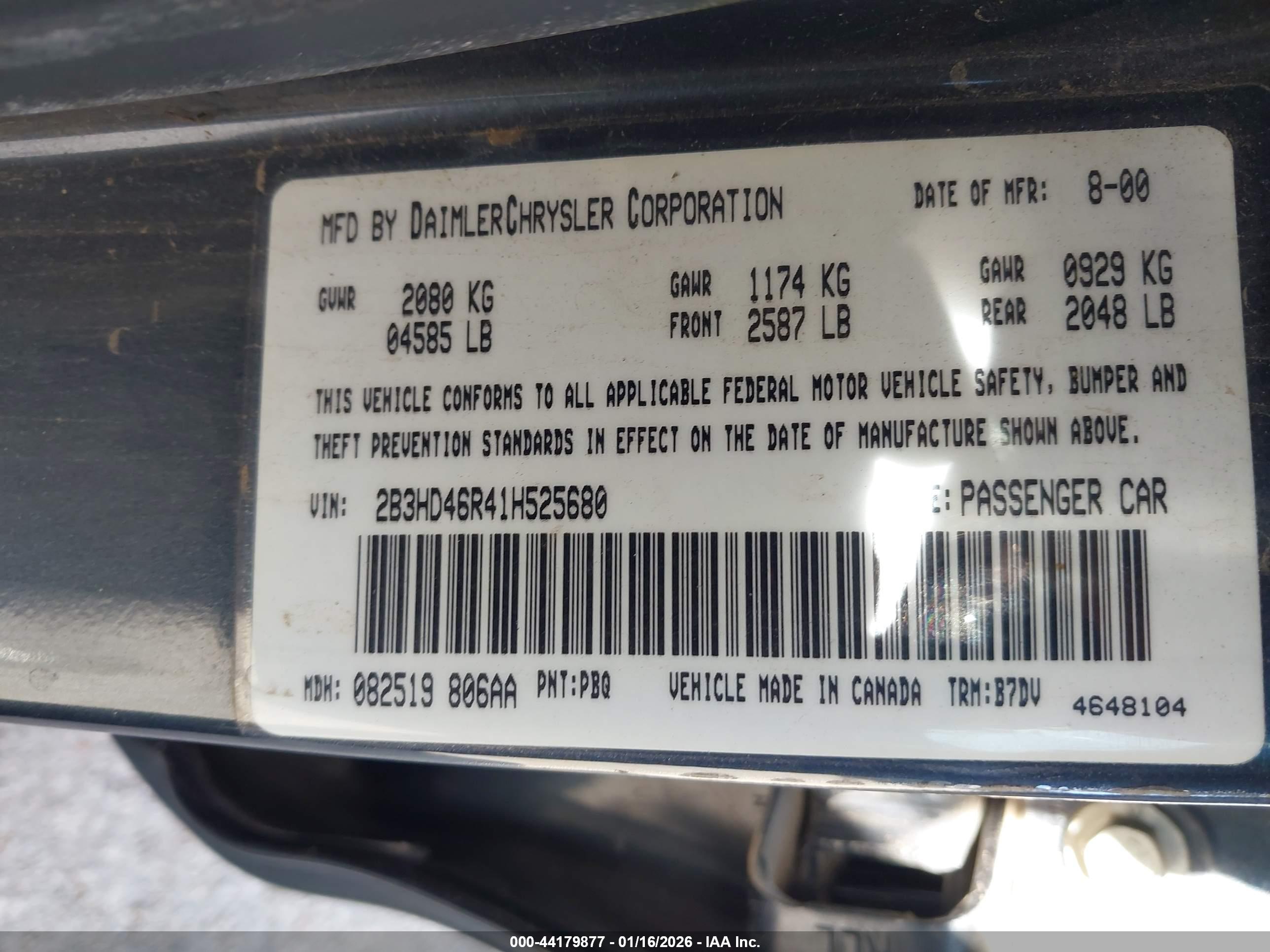 DODGE INTREPID image 9