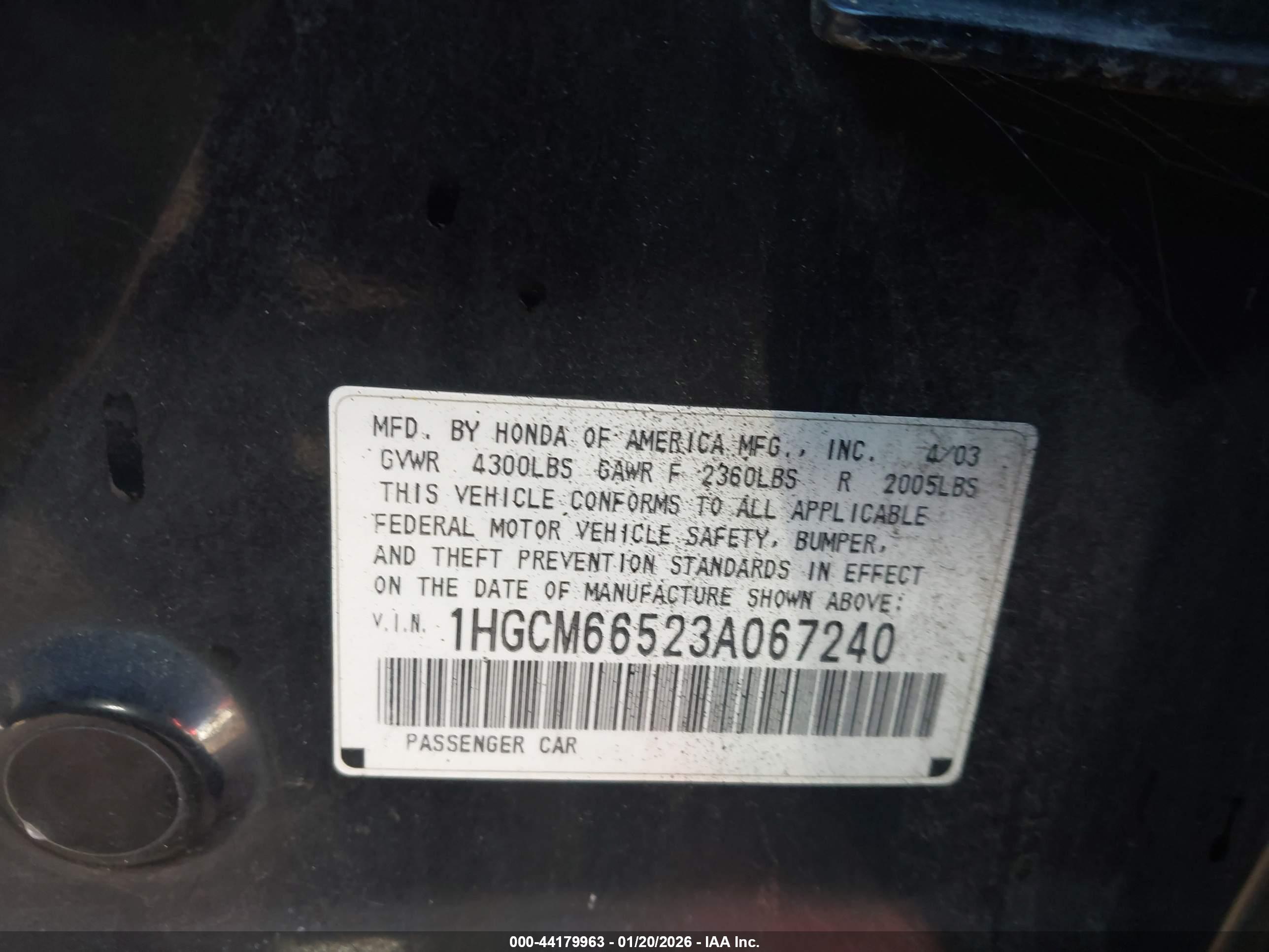 HONDA ACCORD image 9