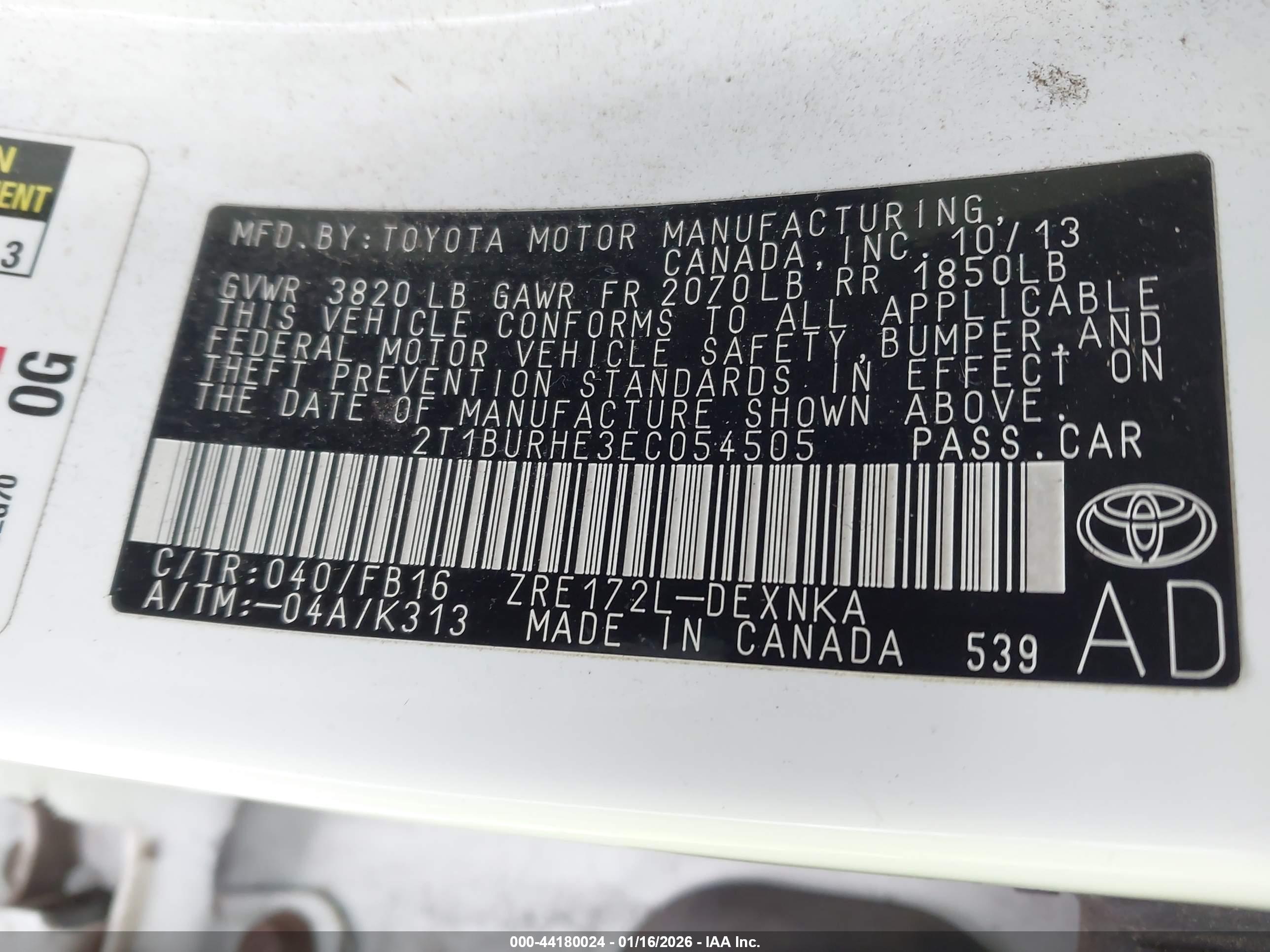 TOYOTA COROLLA image 9