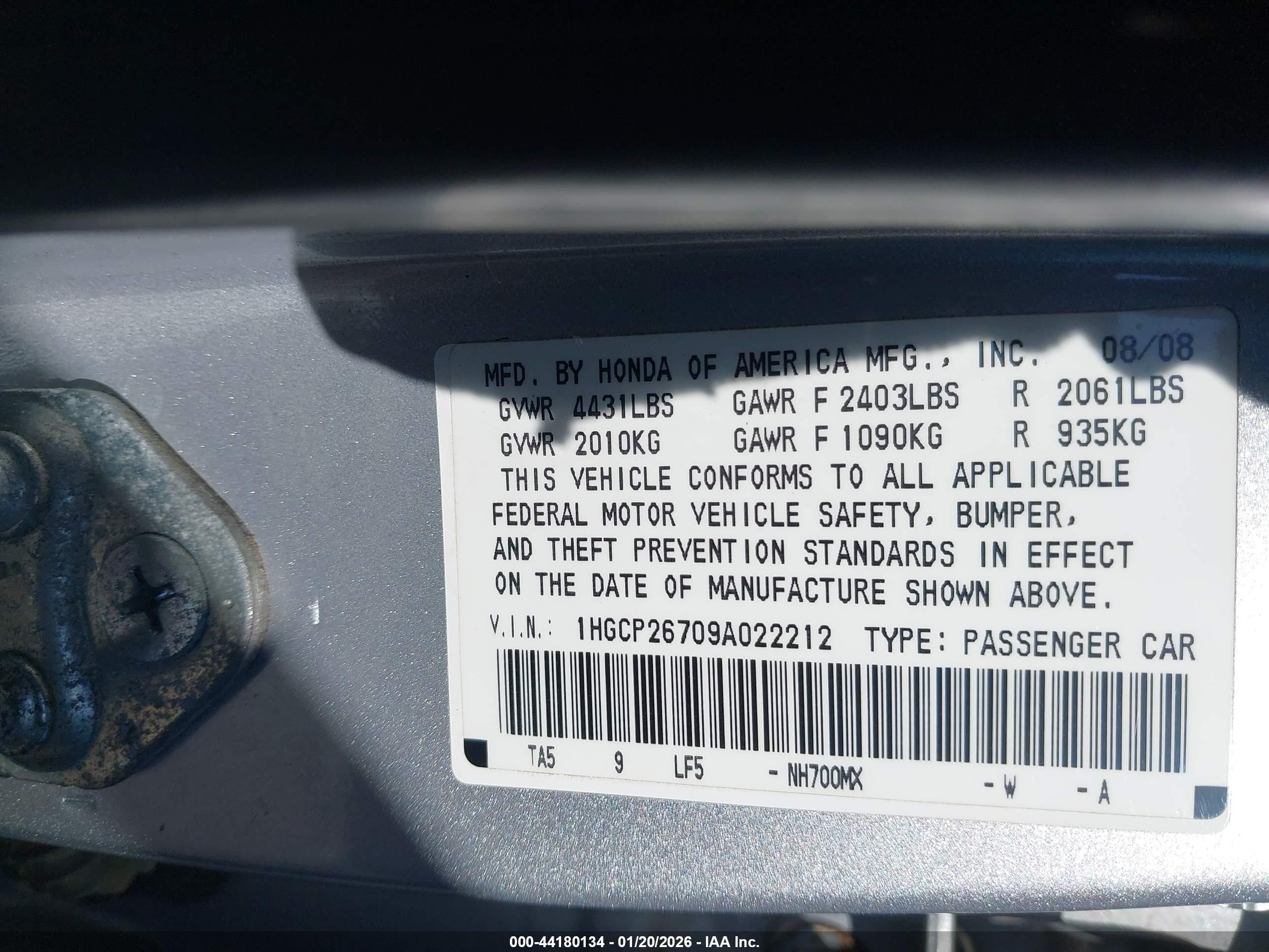 HONDA ACCORD image 9
