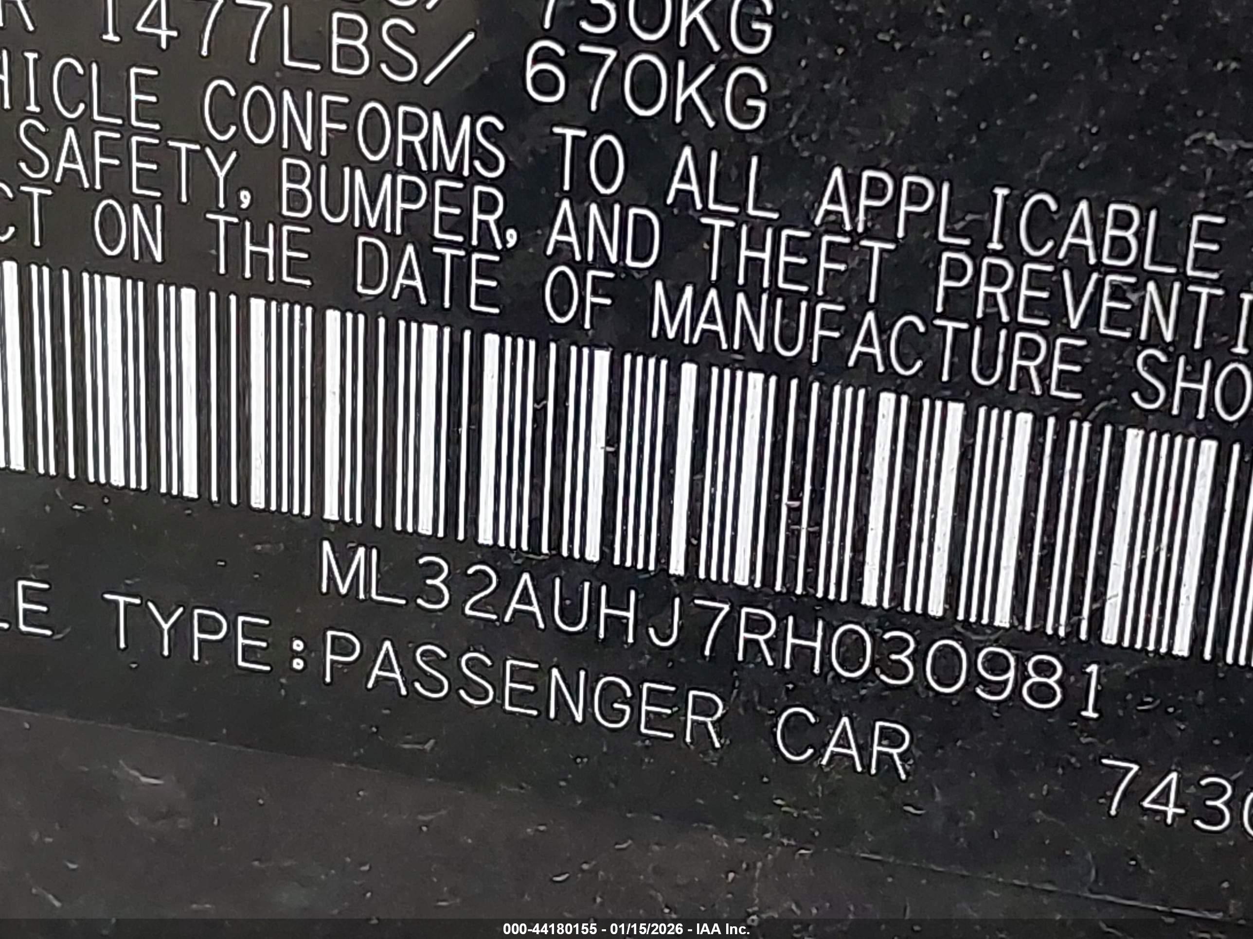 MITSUBISHI MIRAGE image 9