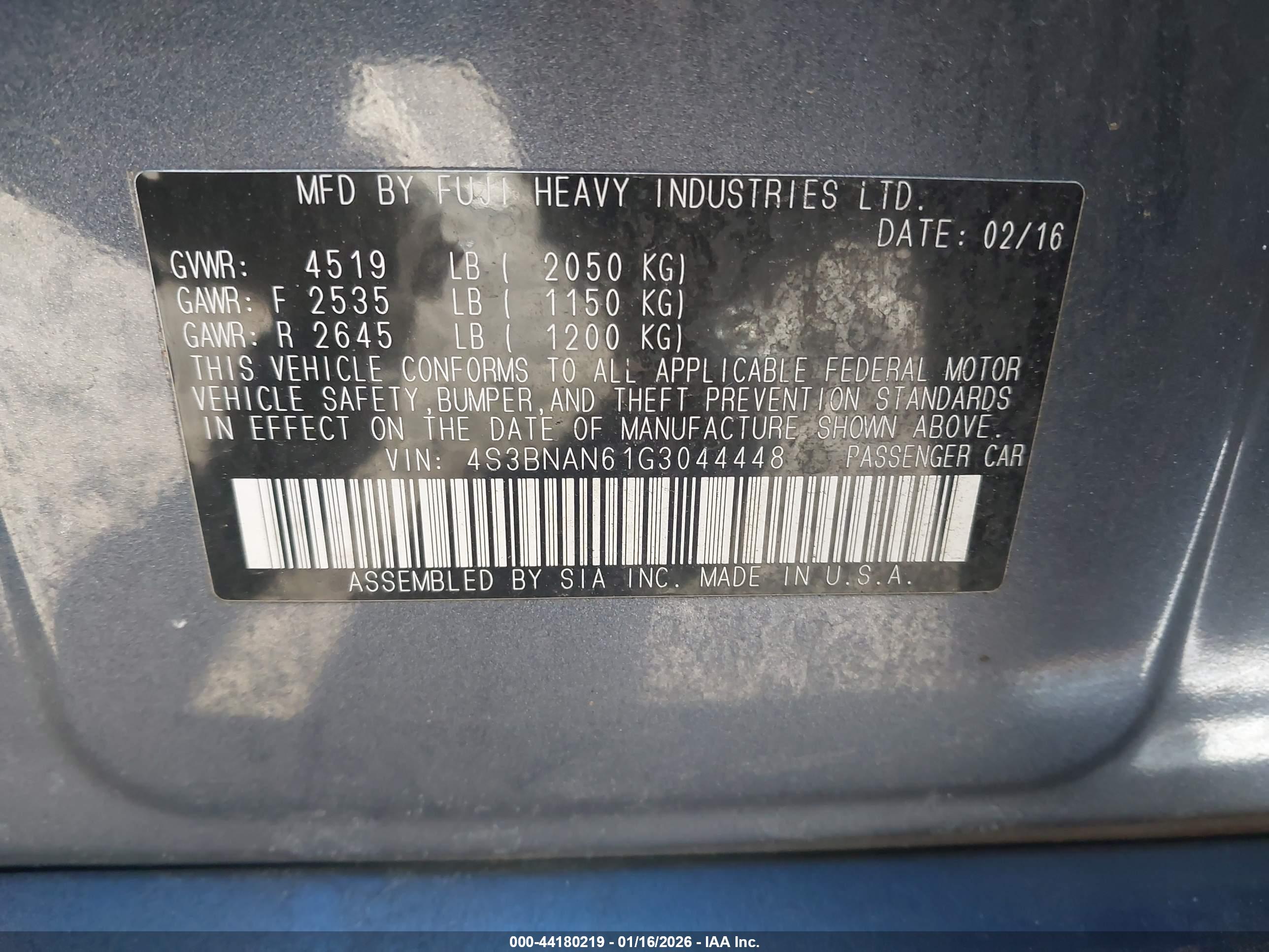 SUBARU LEGACY image 9
