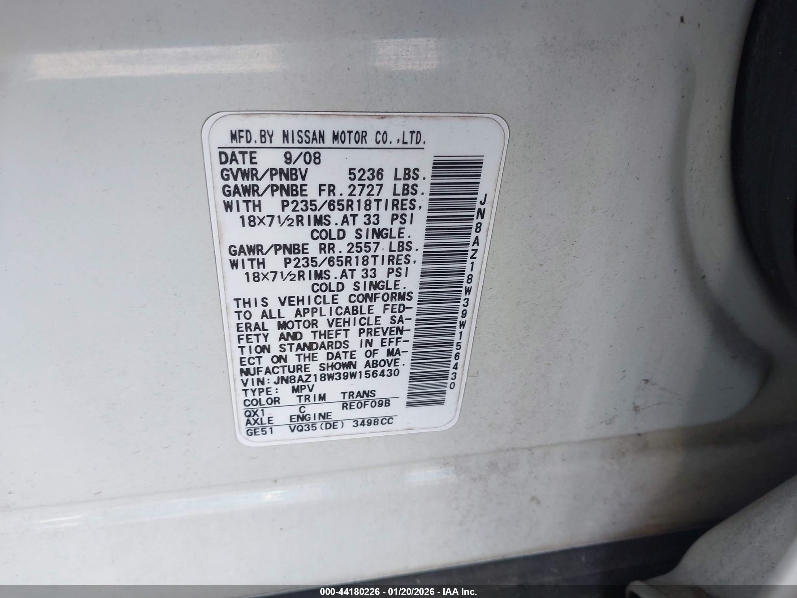 NISSAN MURANO image 9