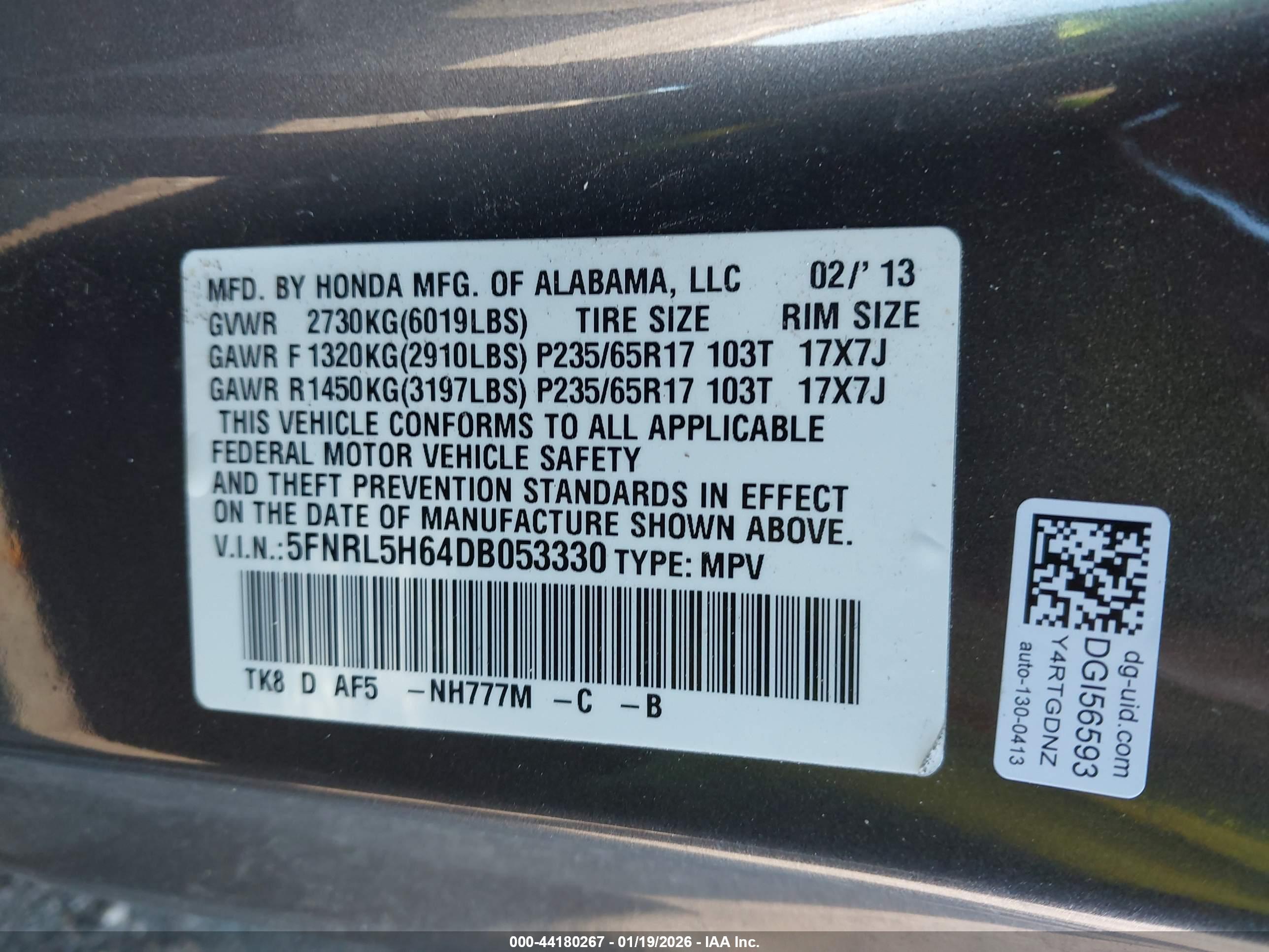 HONDA ODYSSEY image 9