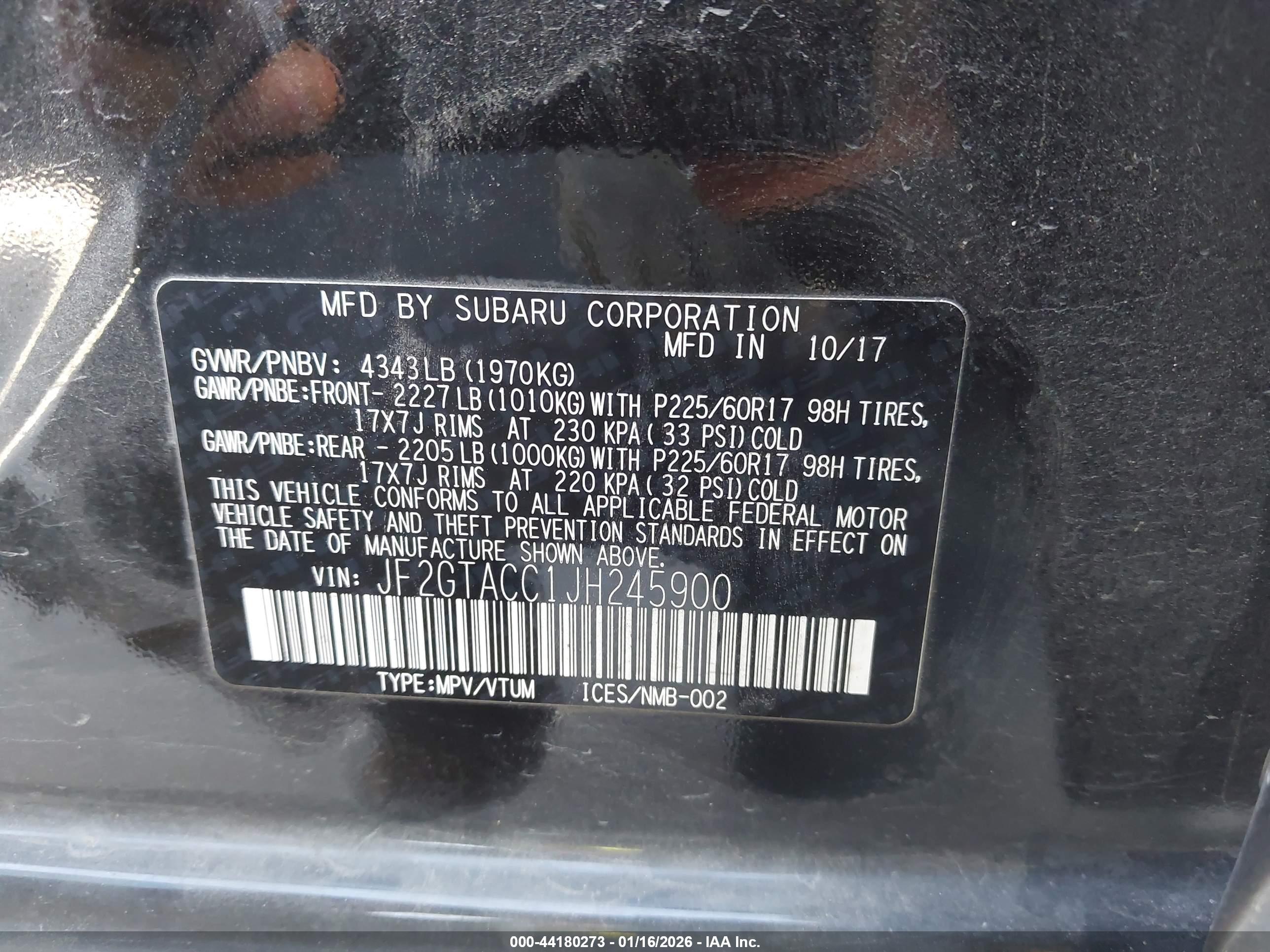 SUBARU CROSSTREK image 9