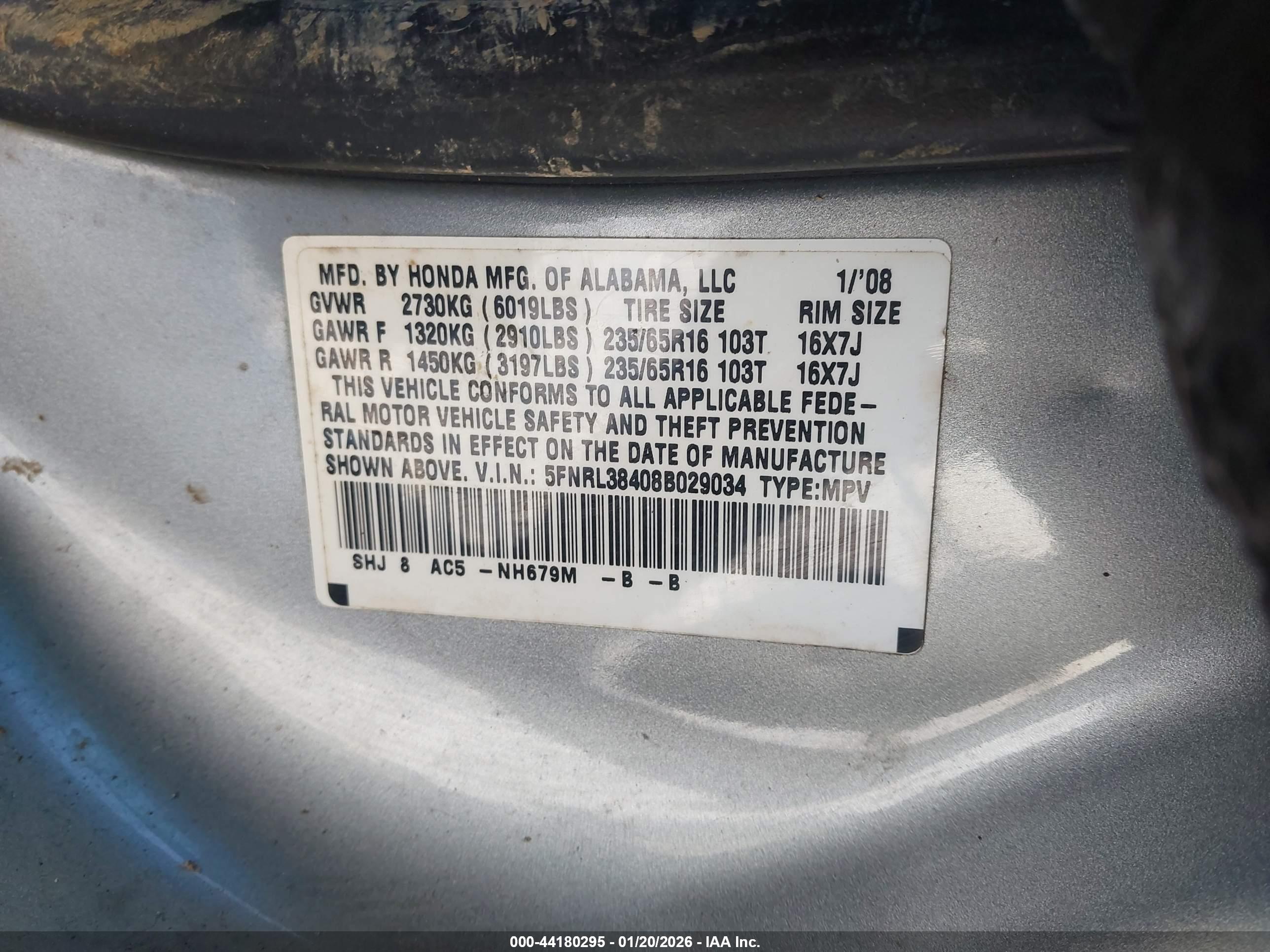 HONDA ODYSSEY image 9
