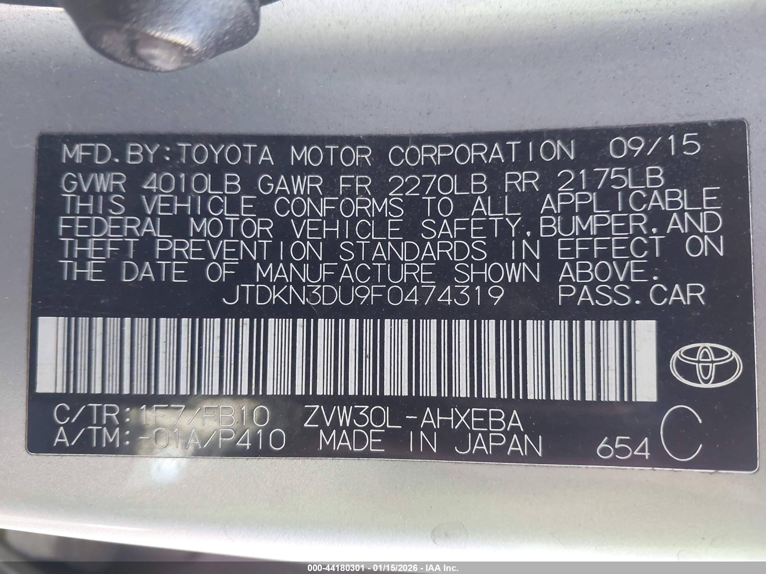 TOYOTA PRIUS image 9