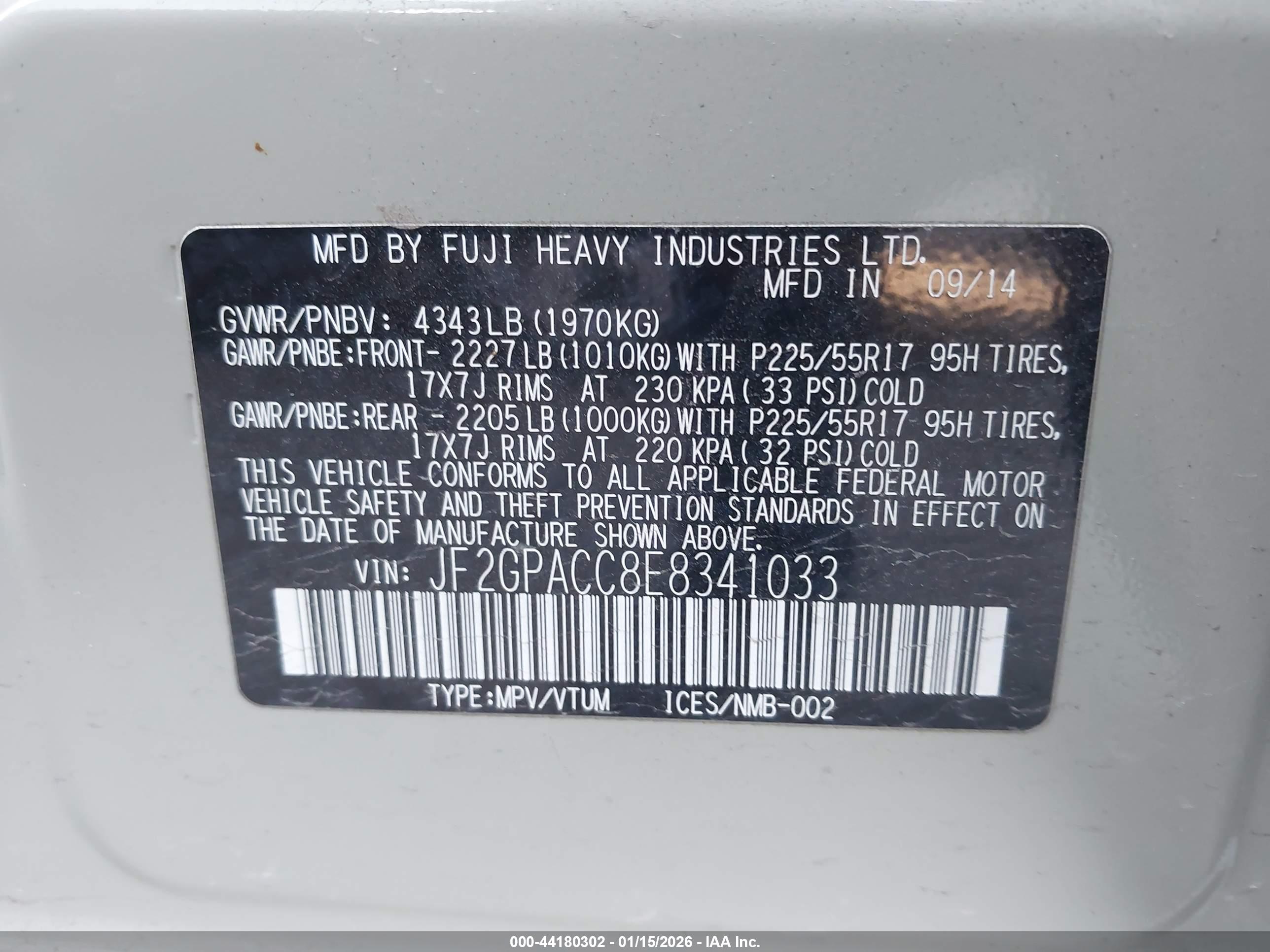 SUBARU XV image 9