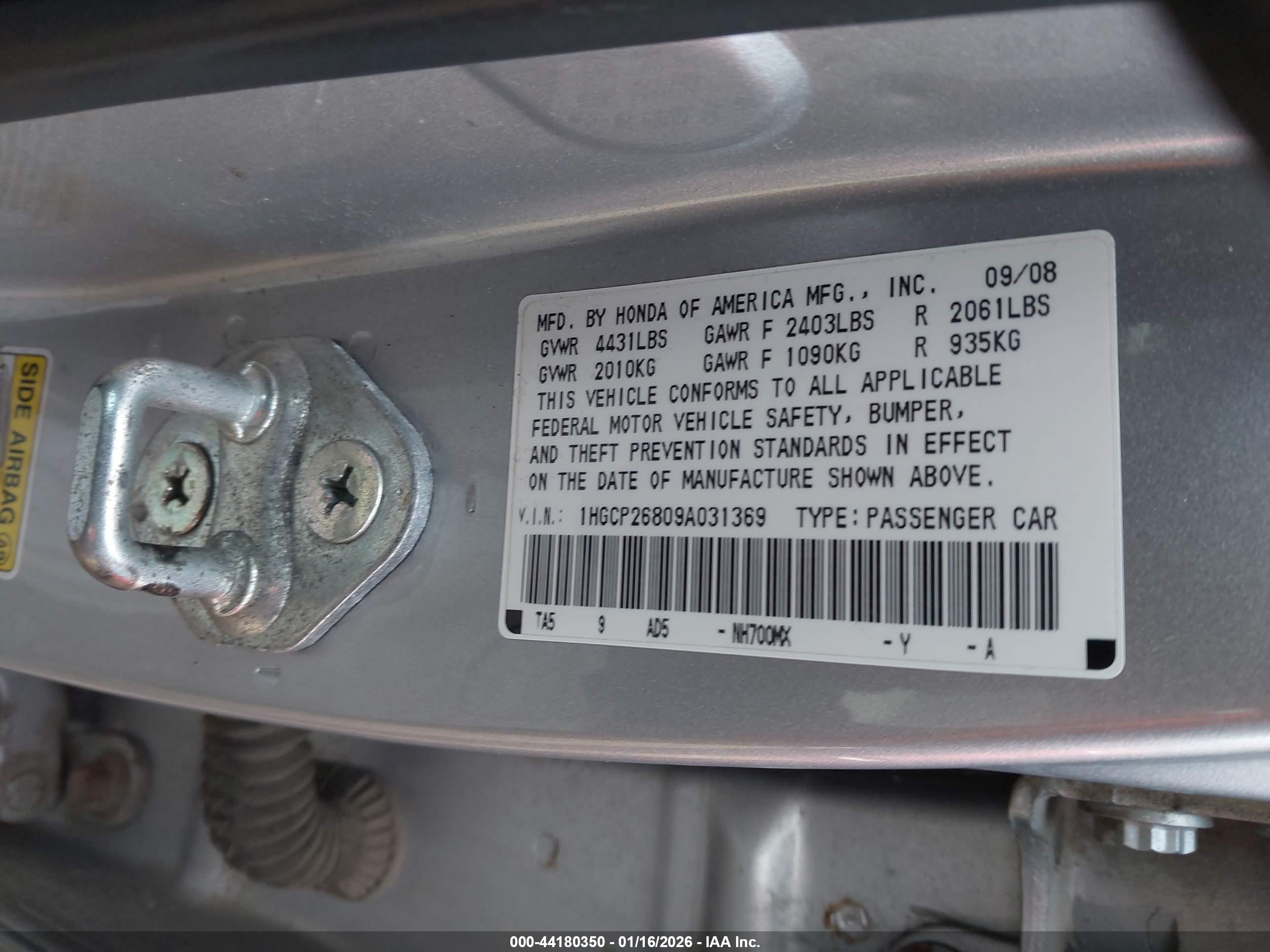 HONDA ACCORD image 9