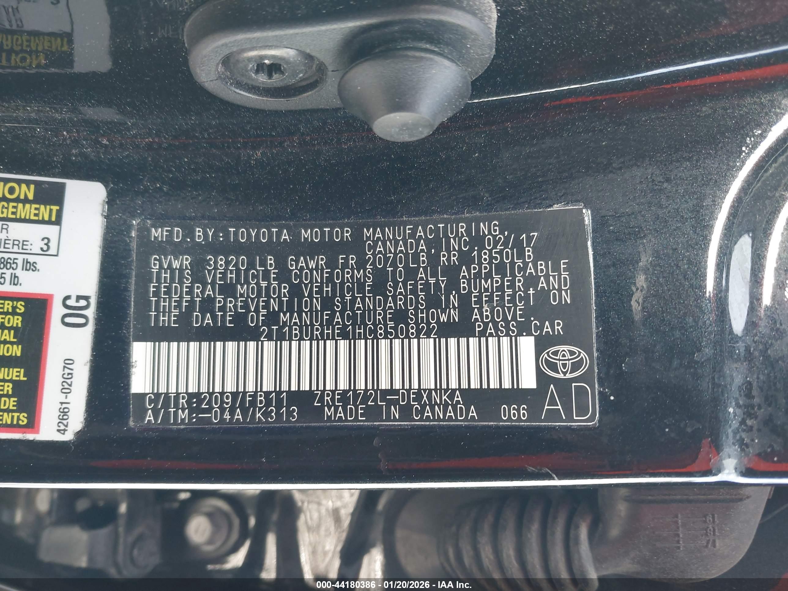 TOYOTA COROLLA image 9