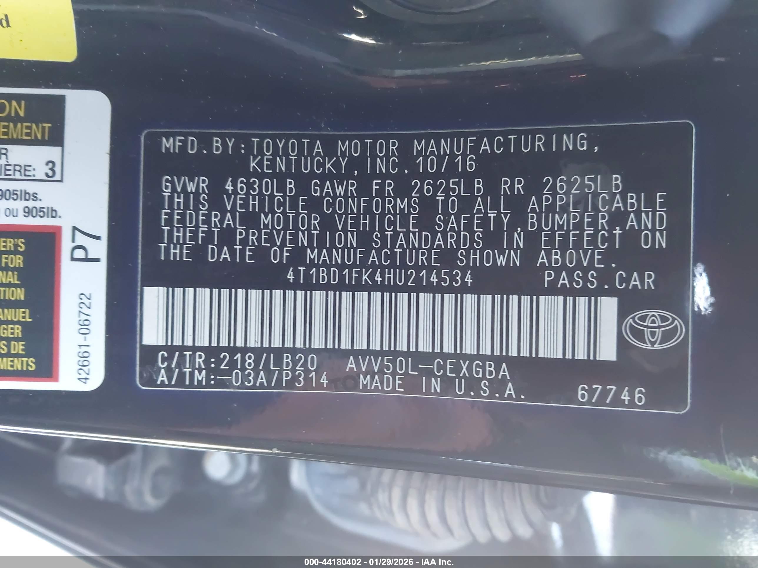 TOYOTA CAMRY image 9