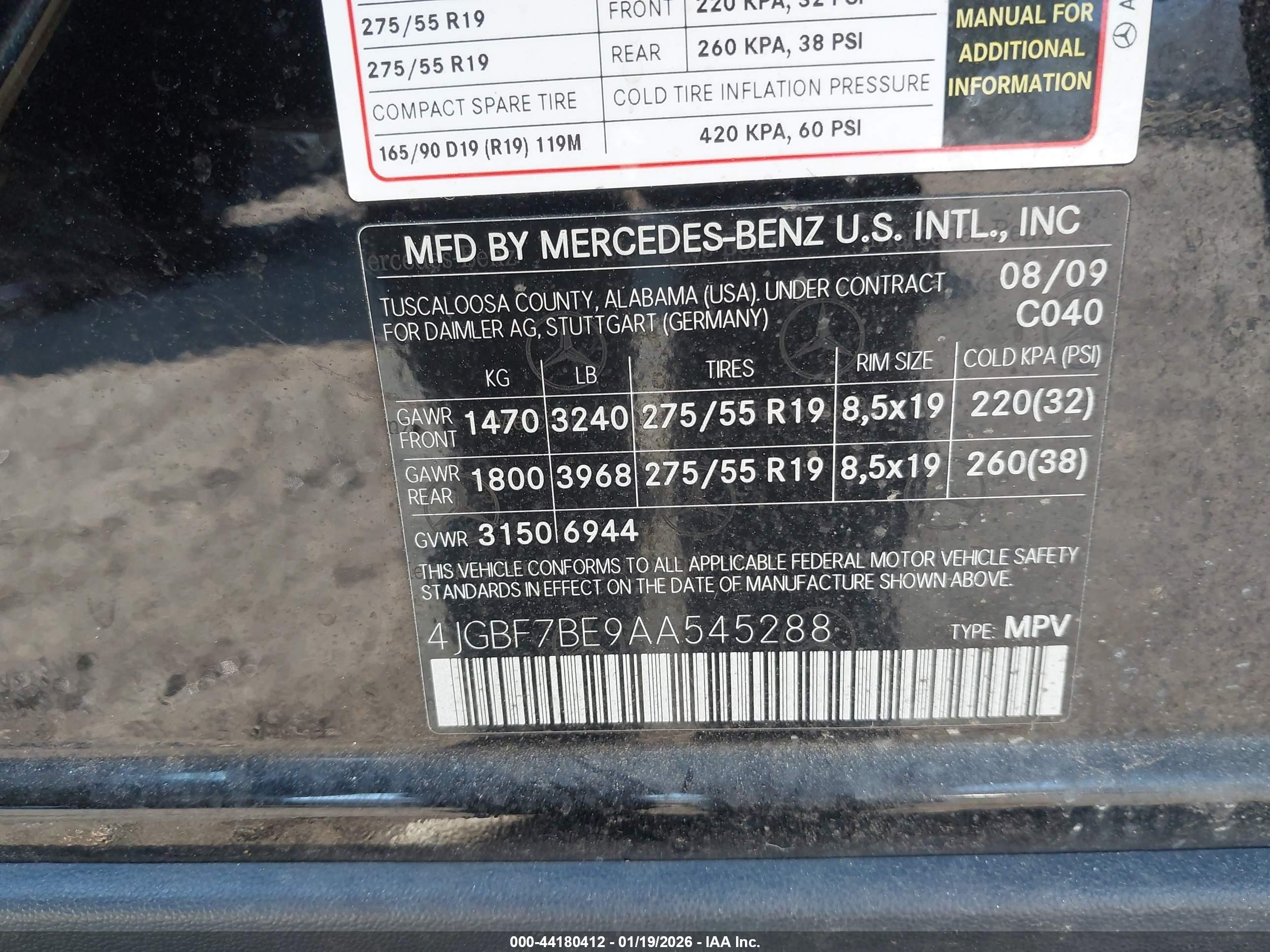 MERCEDES-BENZ GL image 9