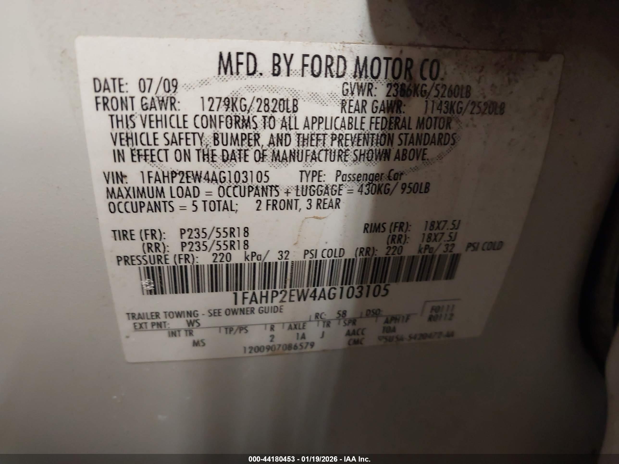 FORD TAURUS image 9