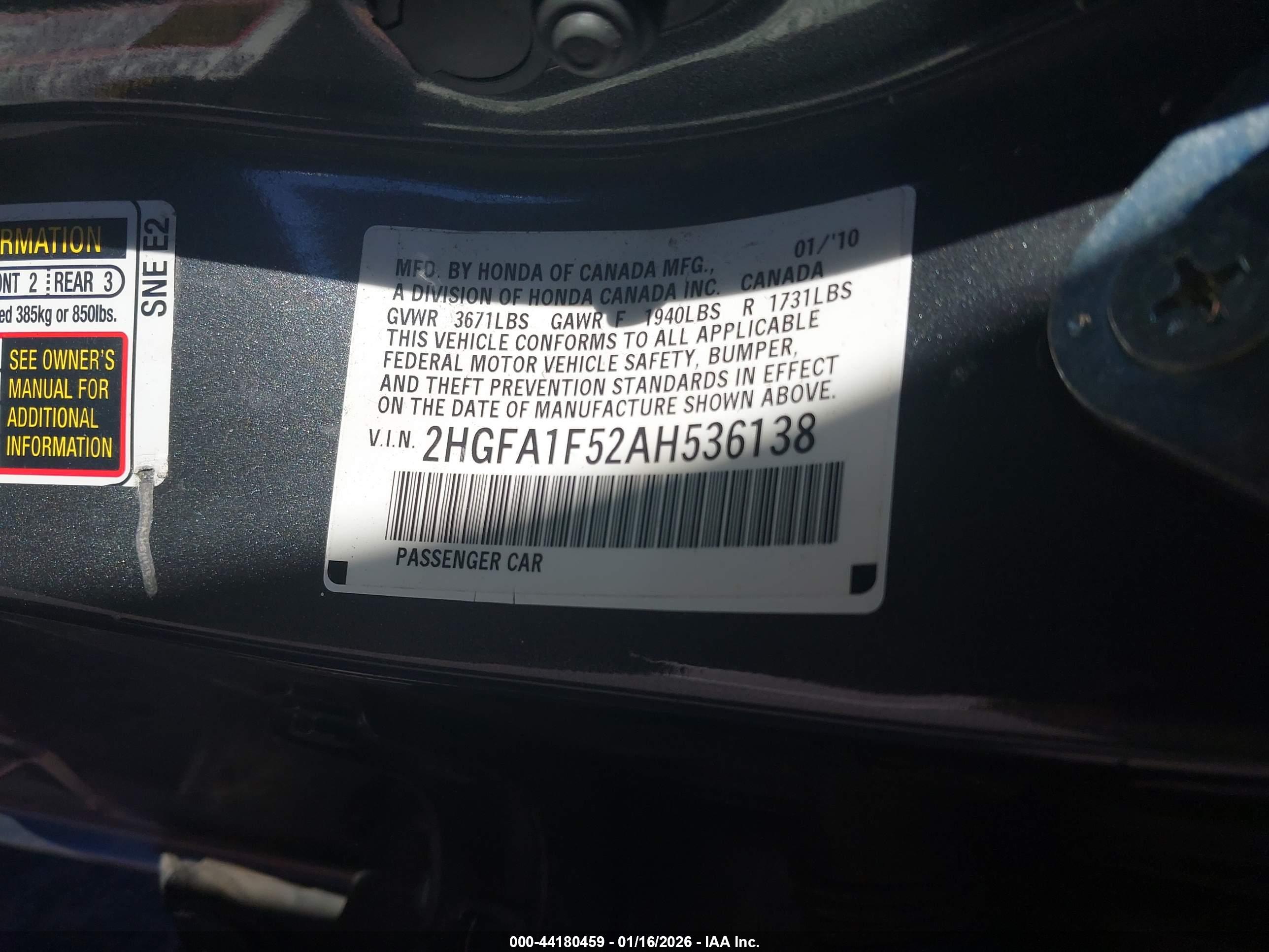 HONDA CIVIC image 9