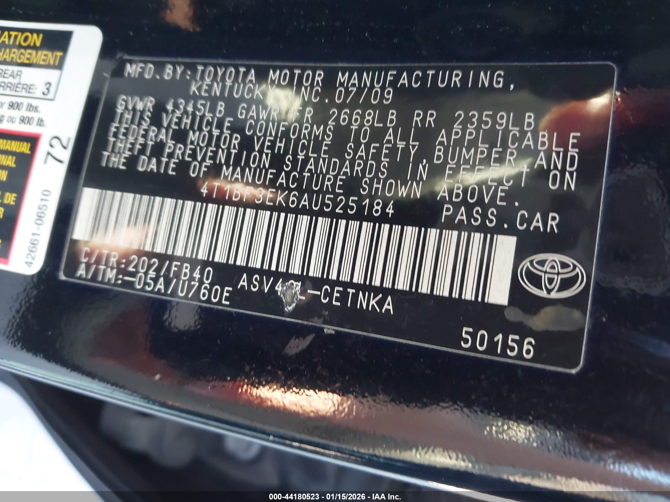 TOYOTA CAMRY image 9