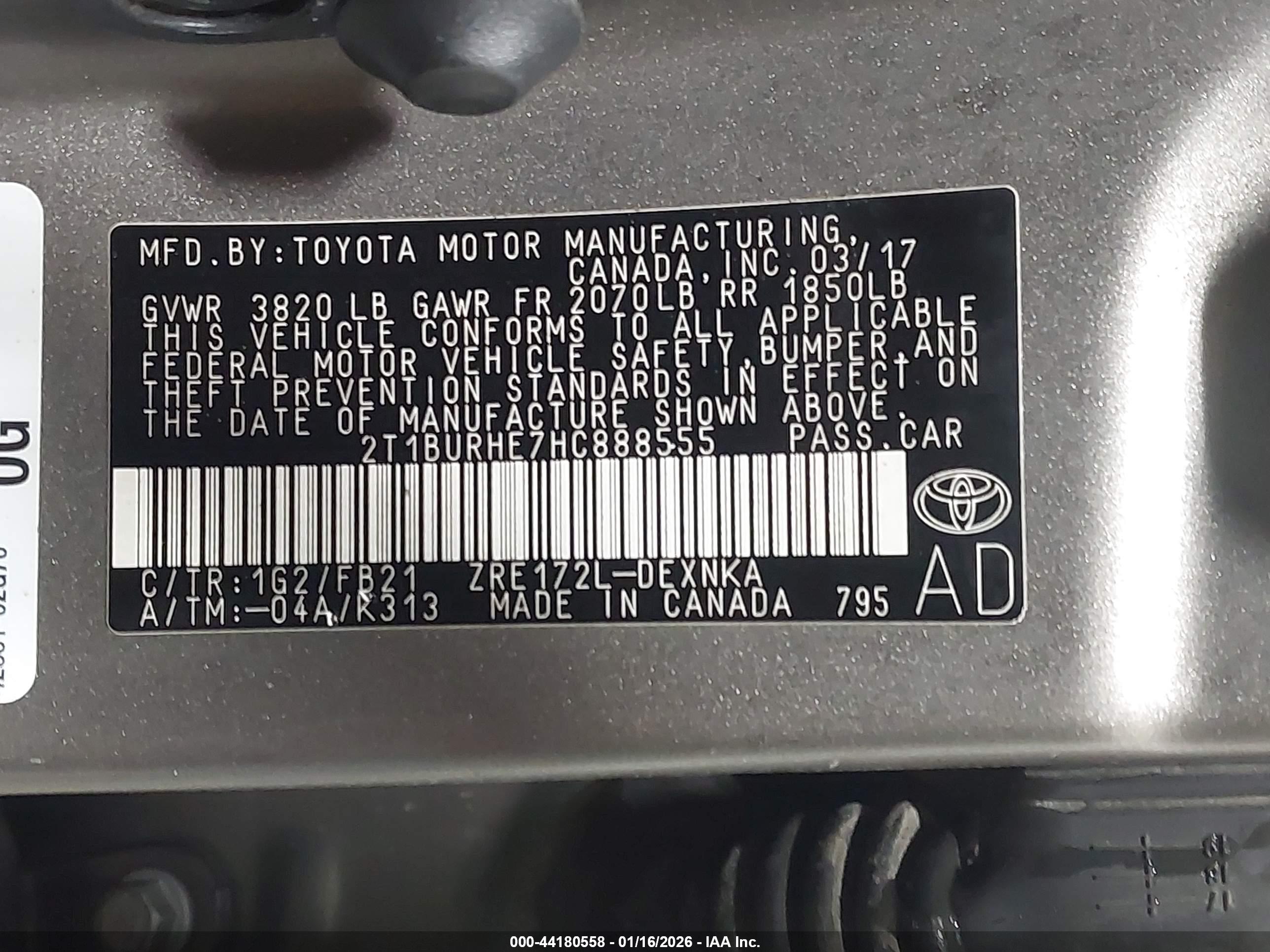 TOYOTA COROLLA image 9