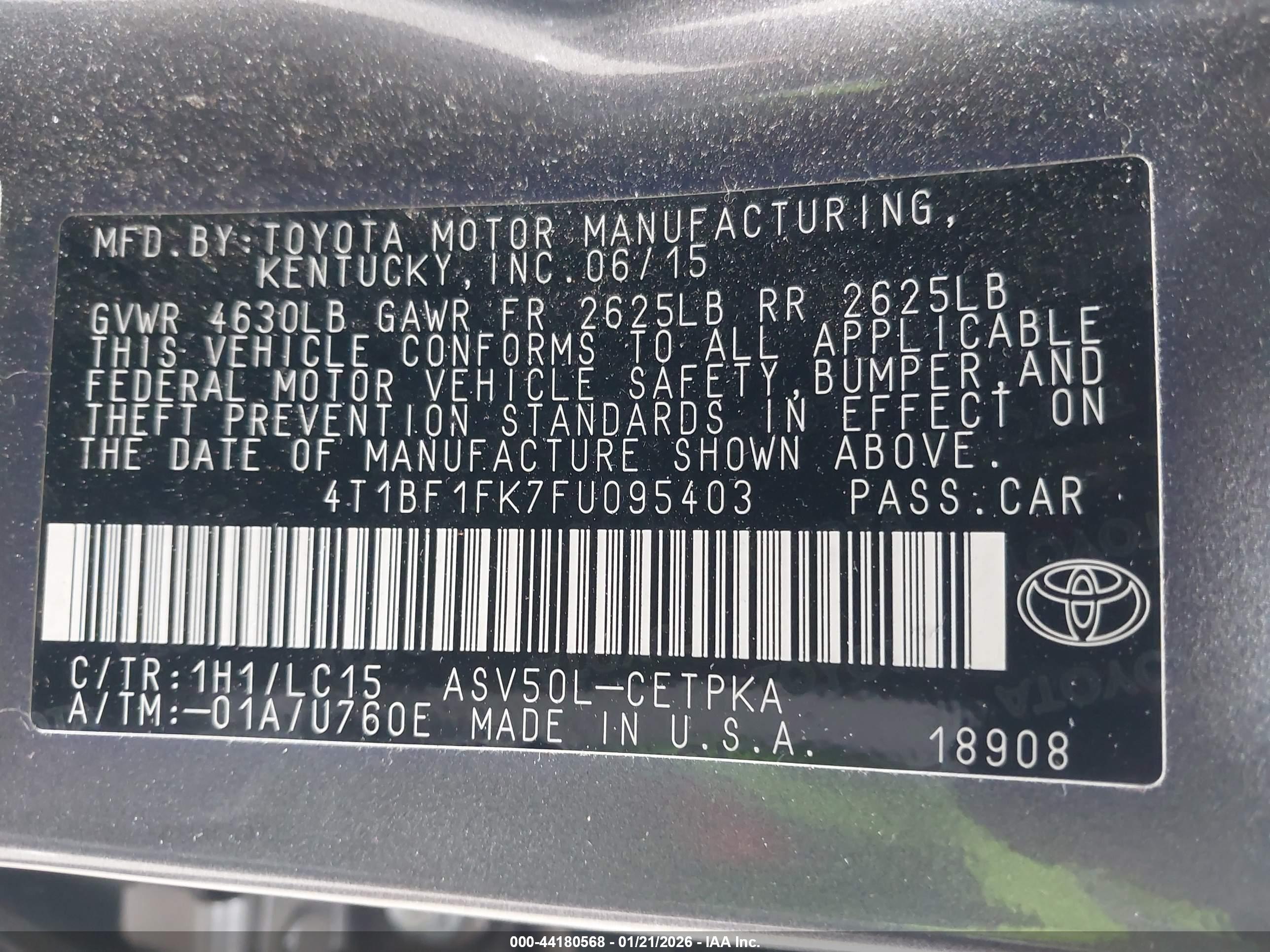 TOYOTA CAMRY image 9