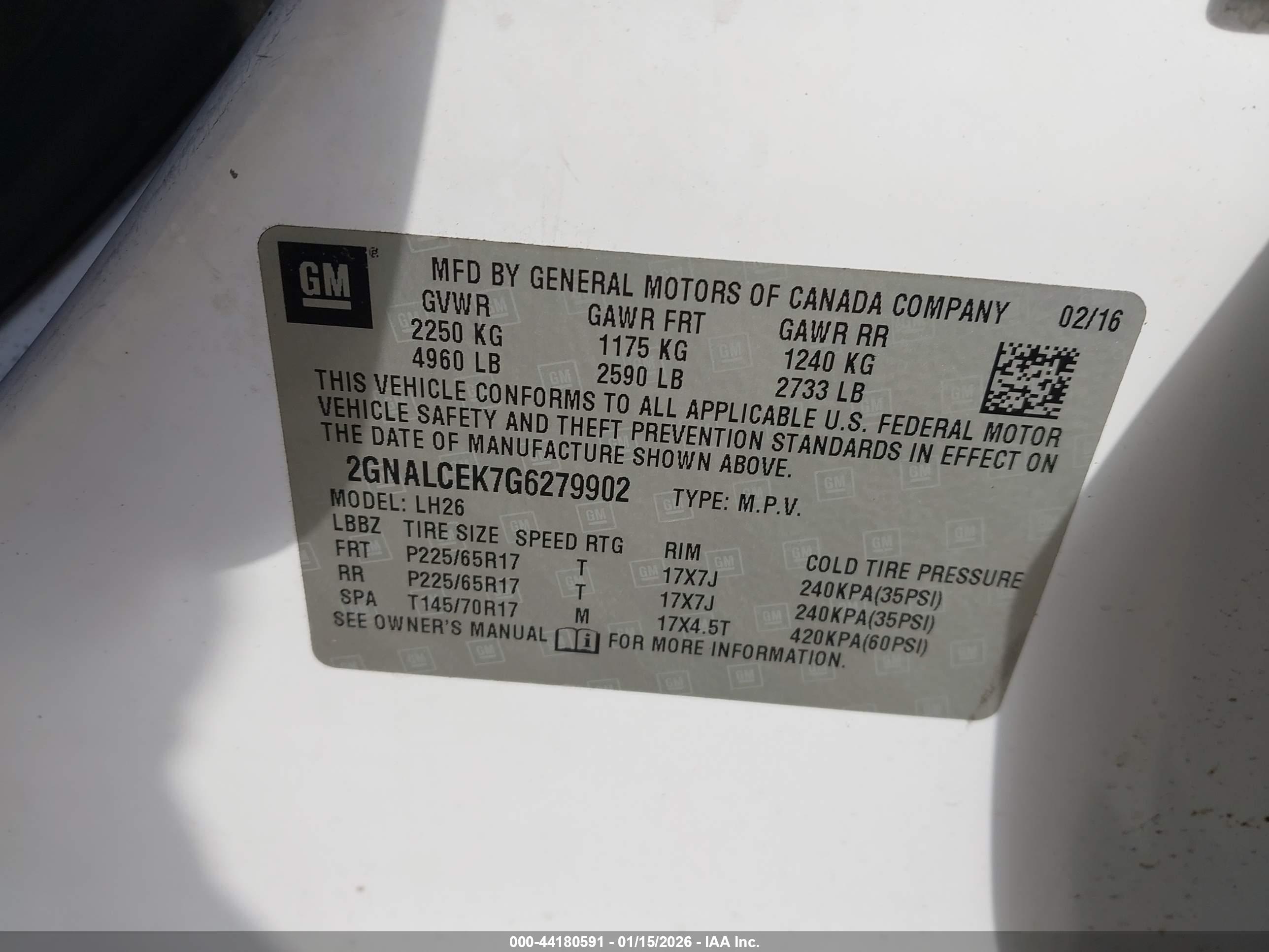 CHEVROLET EQUINOX image 9