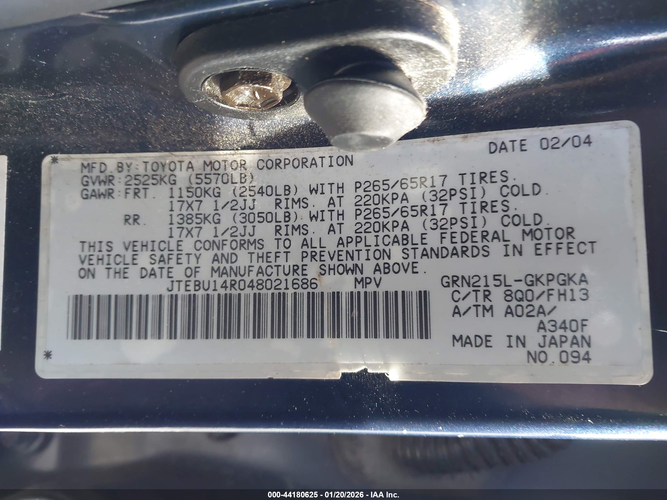 TOYOTA 4RUNNER image 9