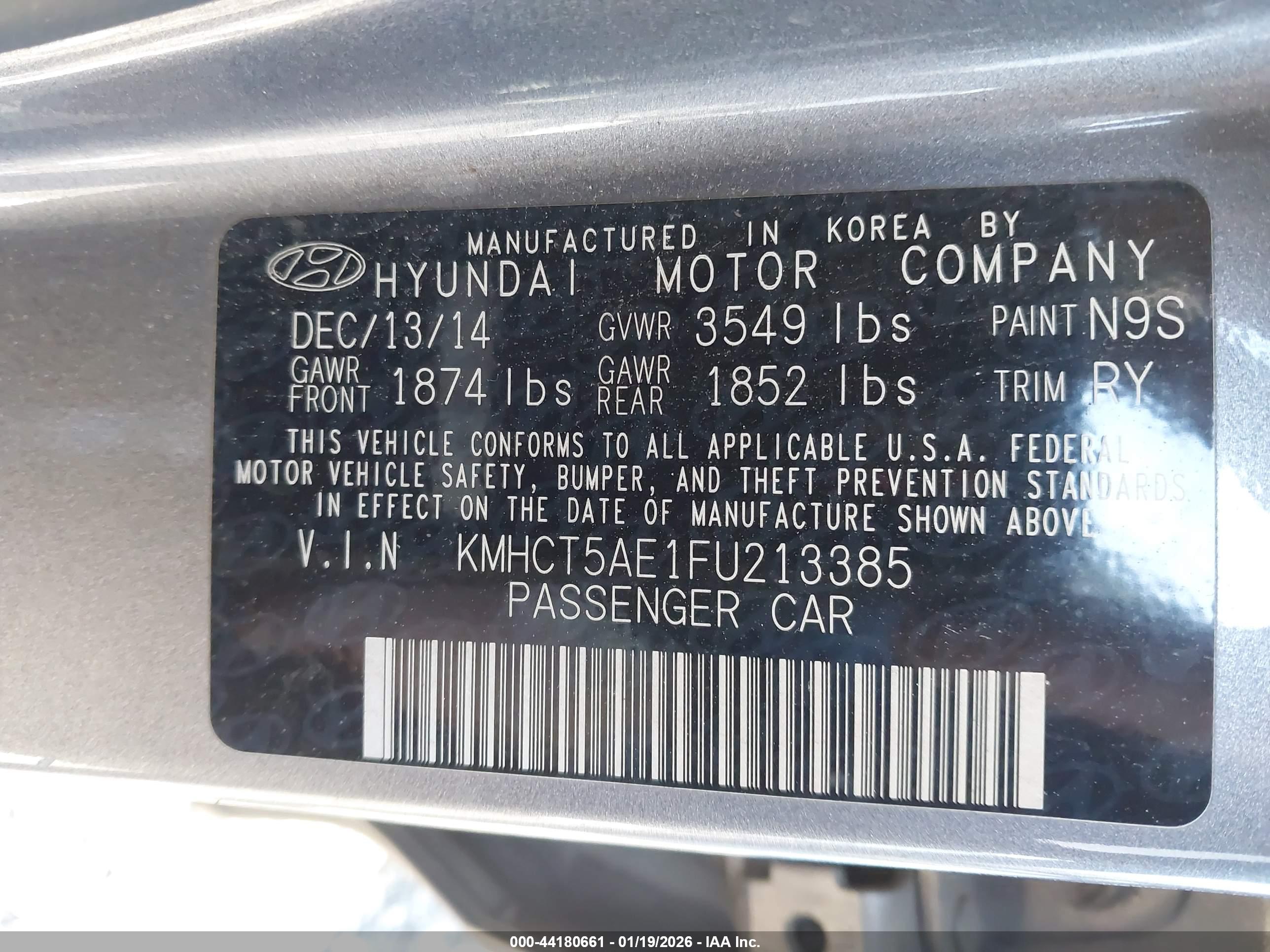 HYUNDAI ACCENT image 9
